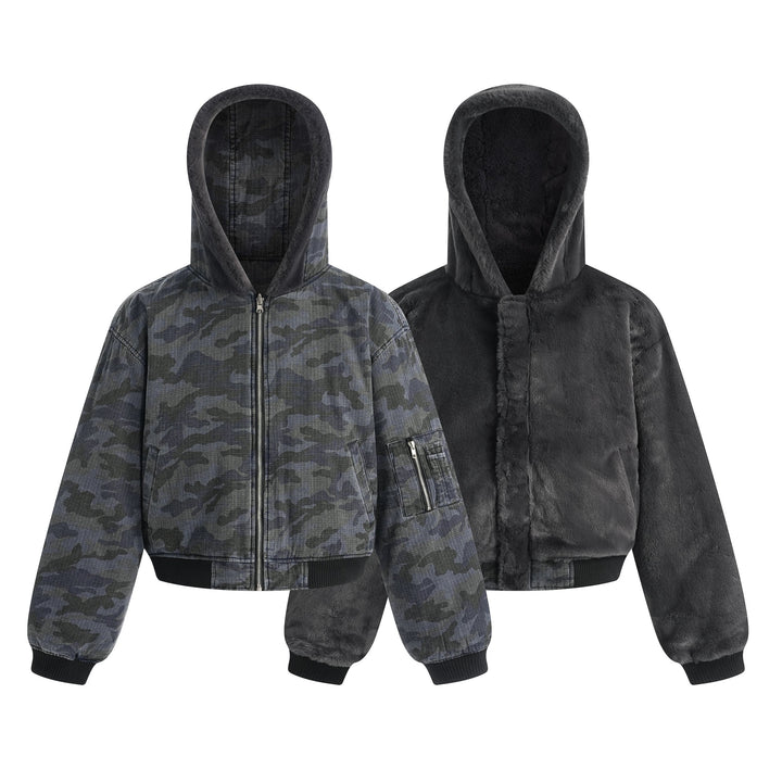 3-6-5.shop Reversible Camo Hooded Jacket