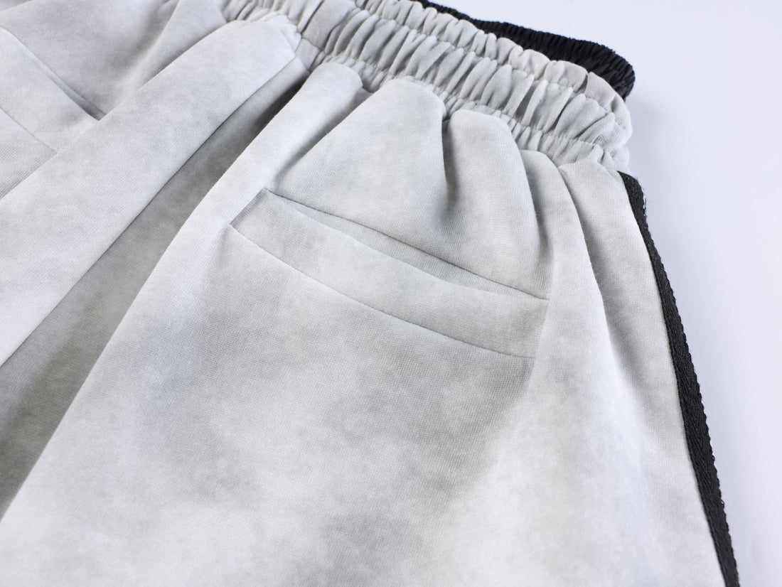 3-6-5.shop Barcode Graphic Wide-Leg Pants