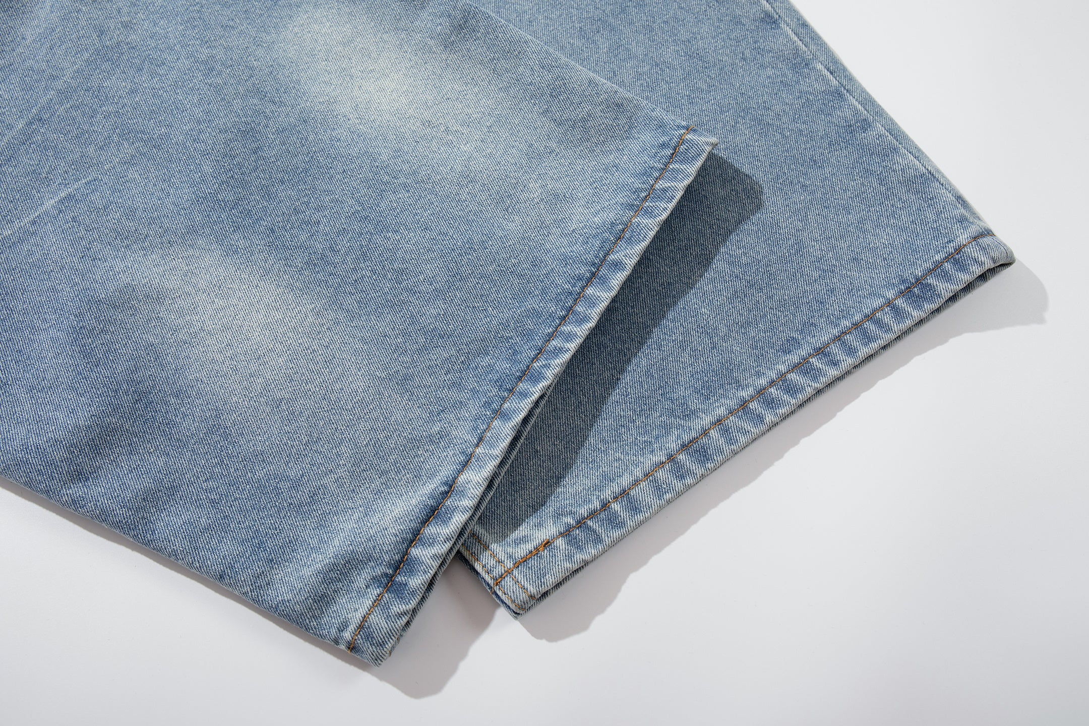 3-6-5.shop Washed Wide-Leg Denim Pants