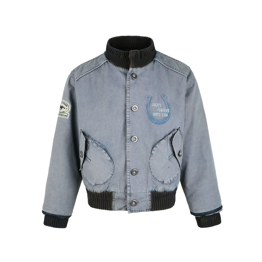 3-6-5.shop Vintage Washed Varsity Jacket