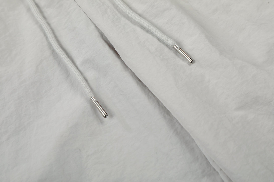 3-6-5.shop Script Logo Wide-Leg Nylon Pants