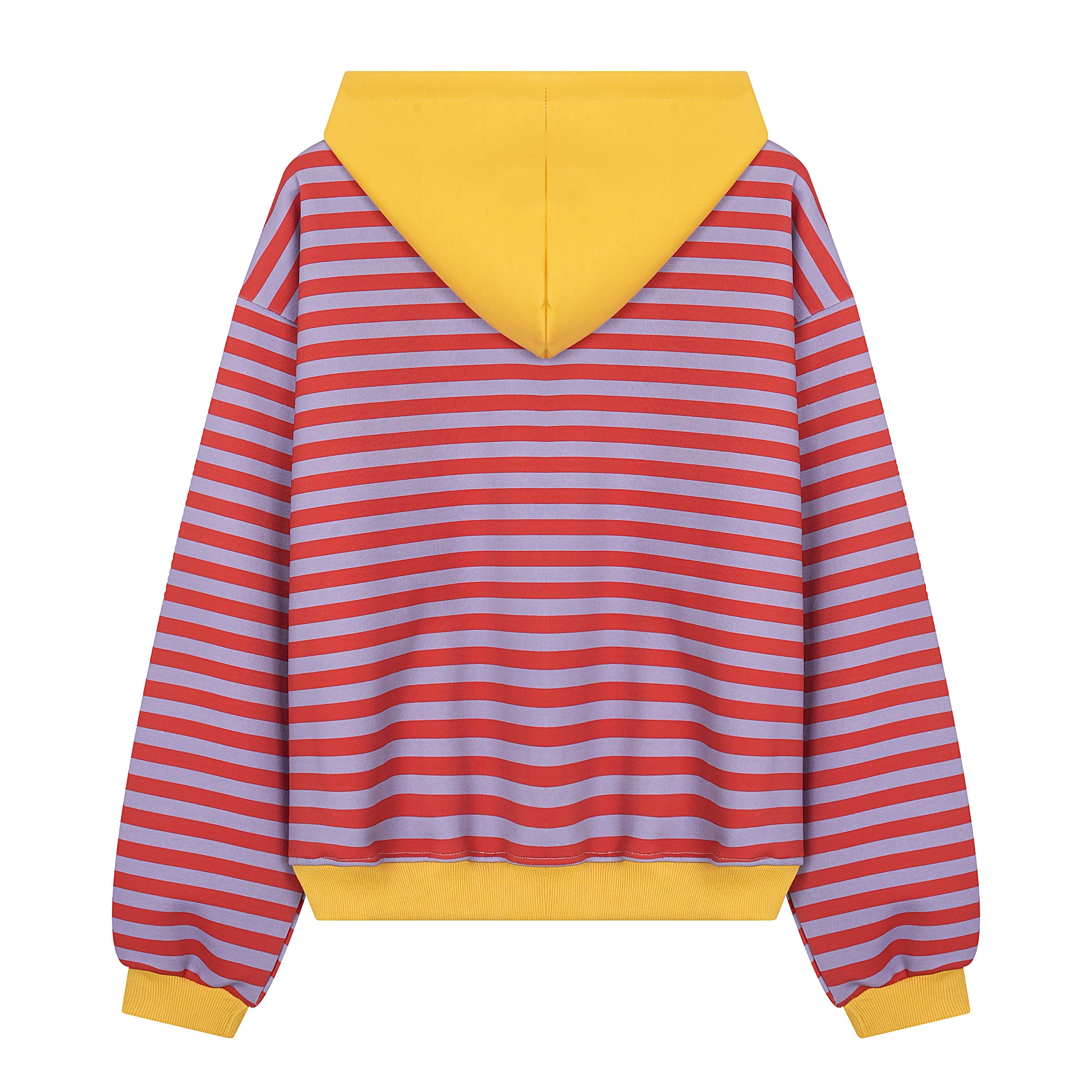 3-6-5.shop Striped Zip-Up Hoodie