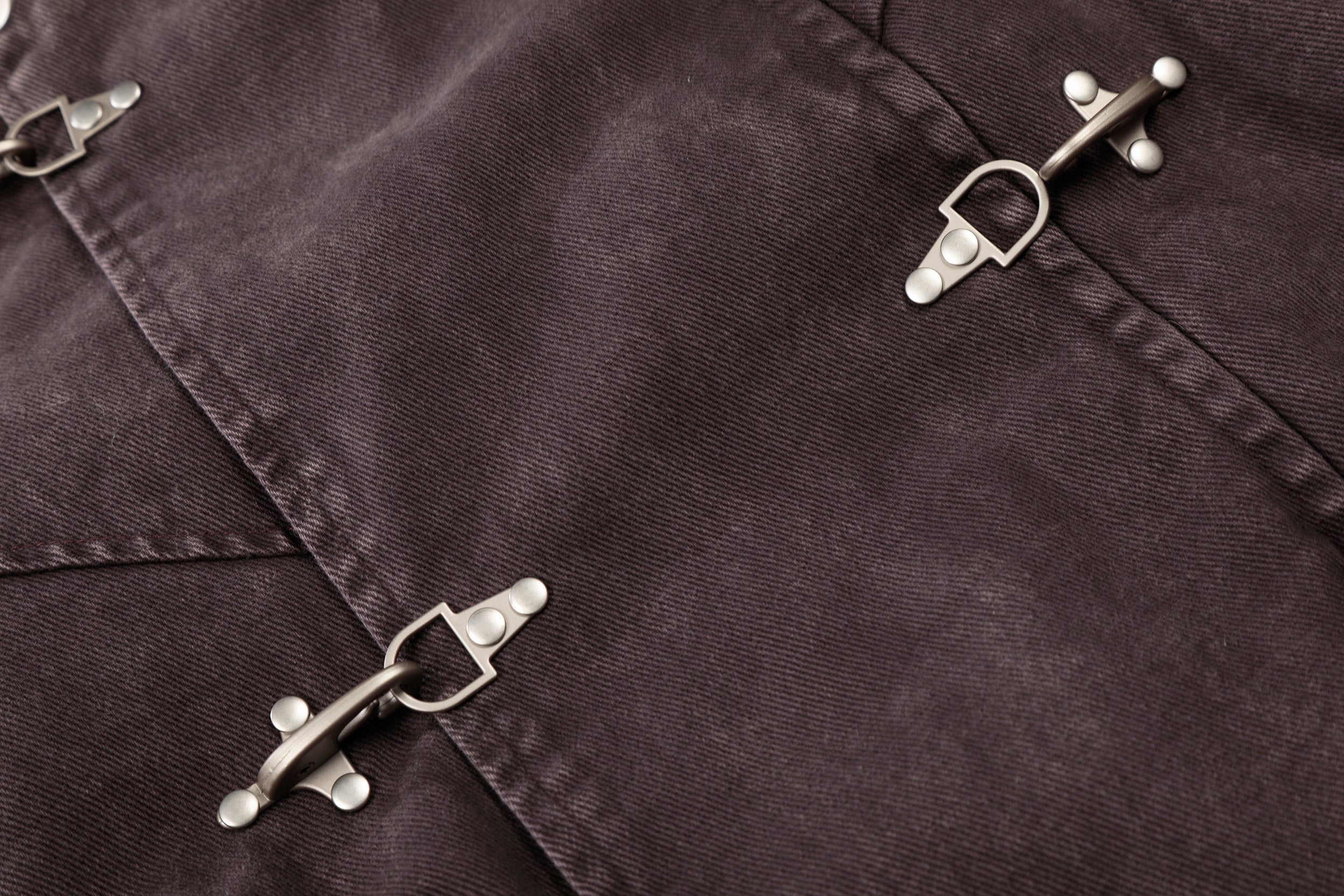 3-6-5.shop Buckle Detail Washed Hooded Jacket