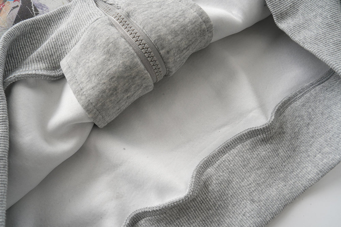 3-6-5.shop “Business Card” Graphic Zip Hoodie