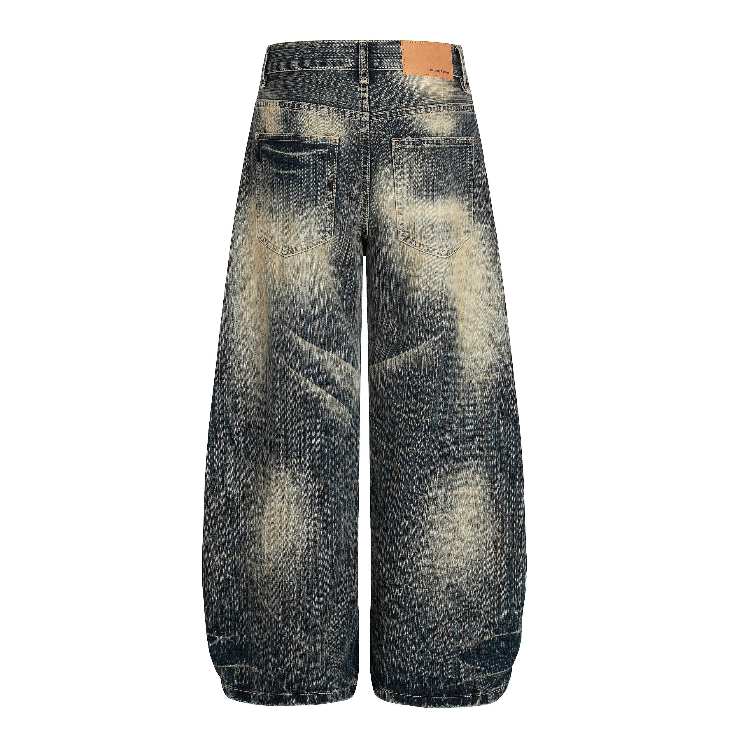 3-6-5.shop Vintage Washed Loose Denim Pants