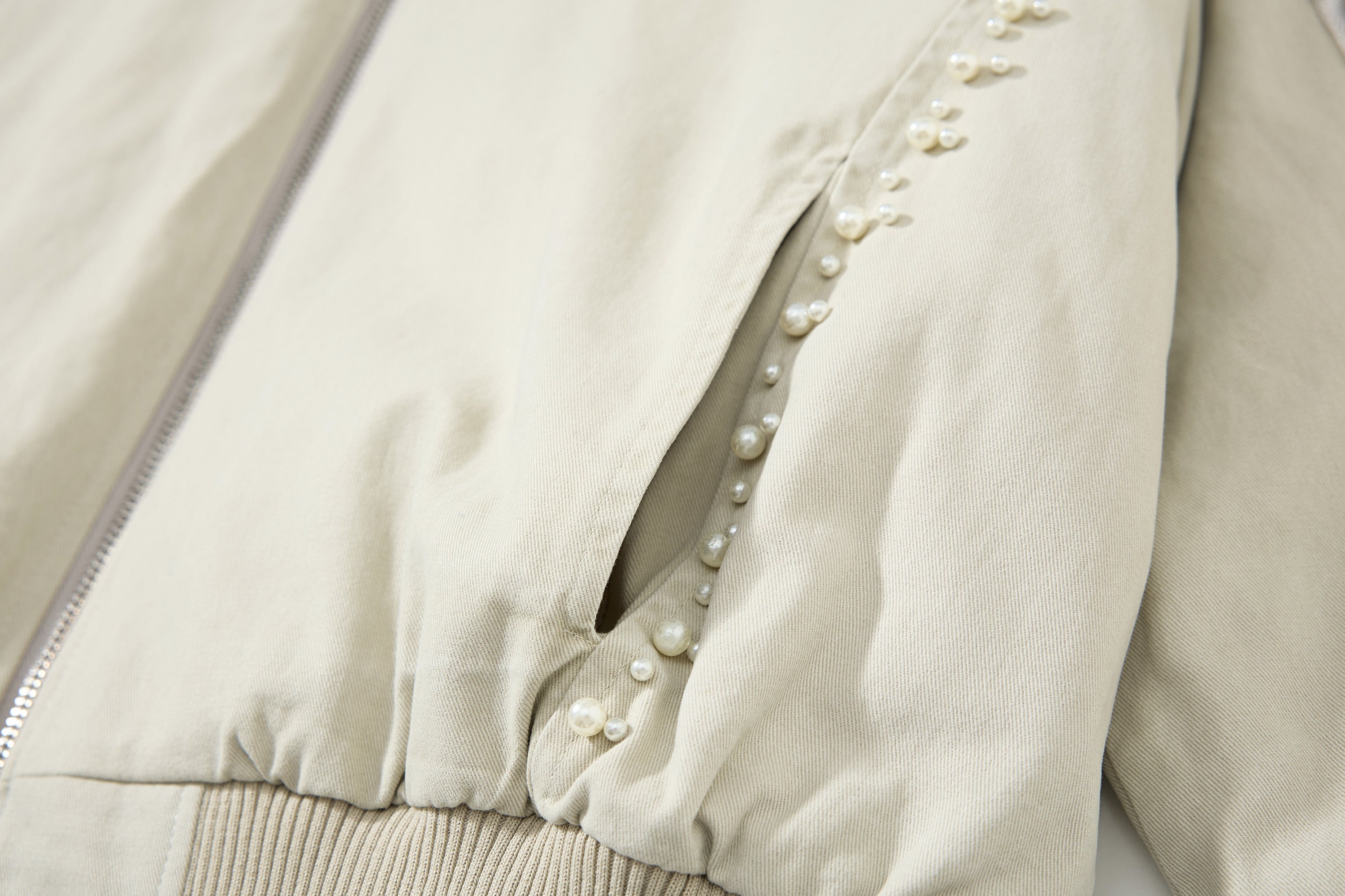 3-6-5.shop Studded Fur-Trim Hooded Jacket