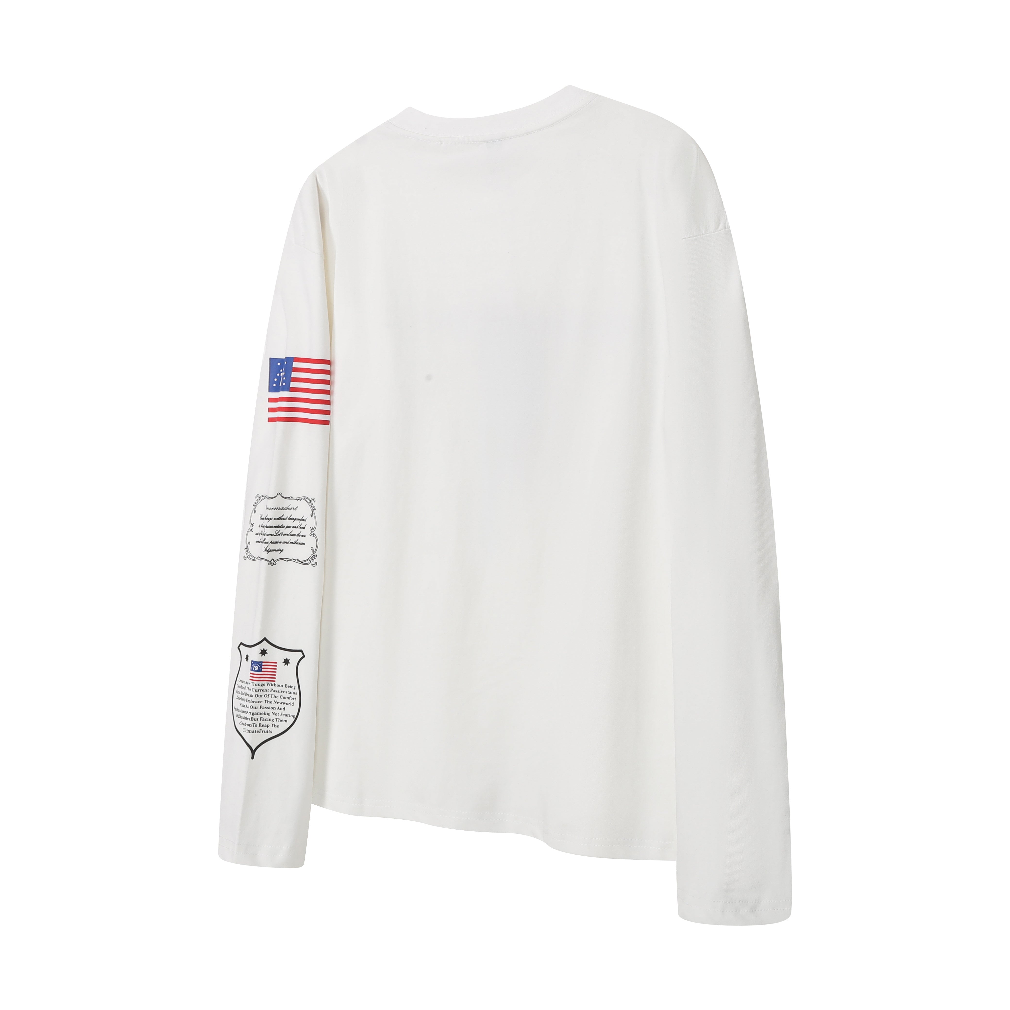 3-6-5.shop Homemade Flag Graphic Long Sleeve Tee