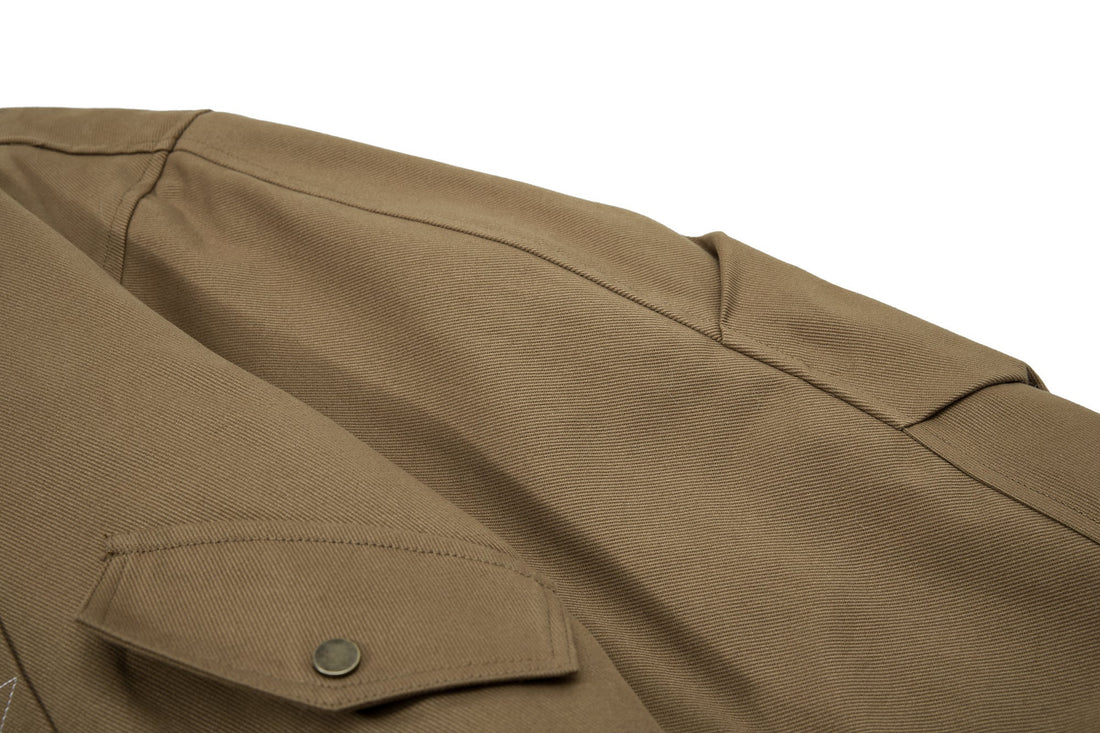 3-6-5.shop Fur-Lined High-Neck Cotton Jacket
