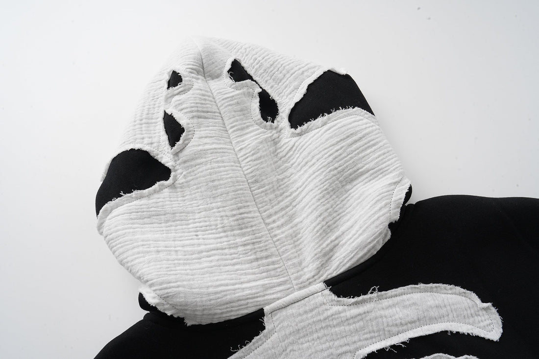 3-6-5.shop Skeleton Zip-Up Hoodie