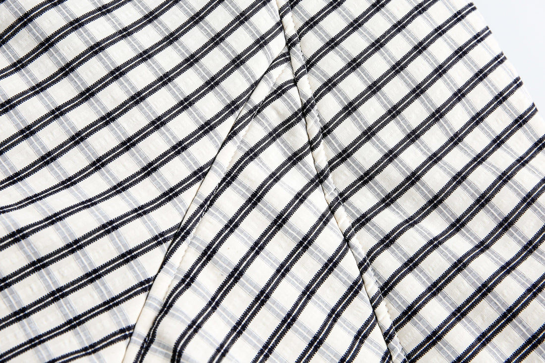 3-6-5.shop Checkered Faux-Fur Lined Jacket