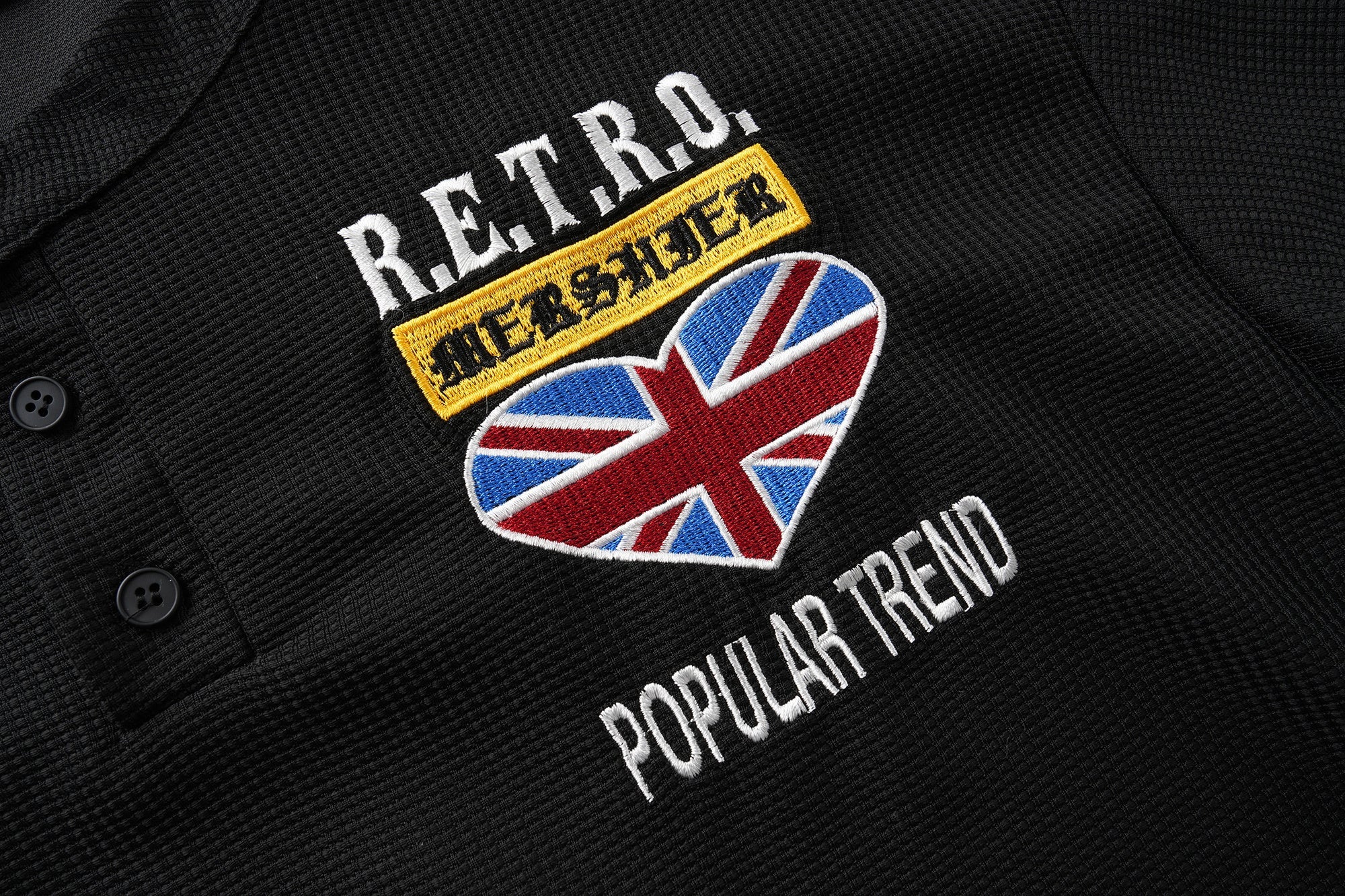 3-6-5.shop Retro Henley Long Sleeve Tee