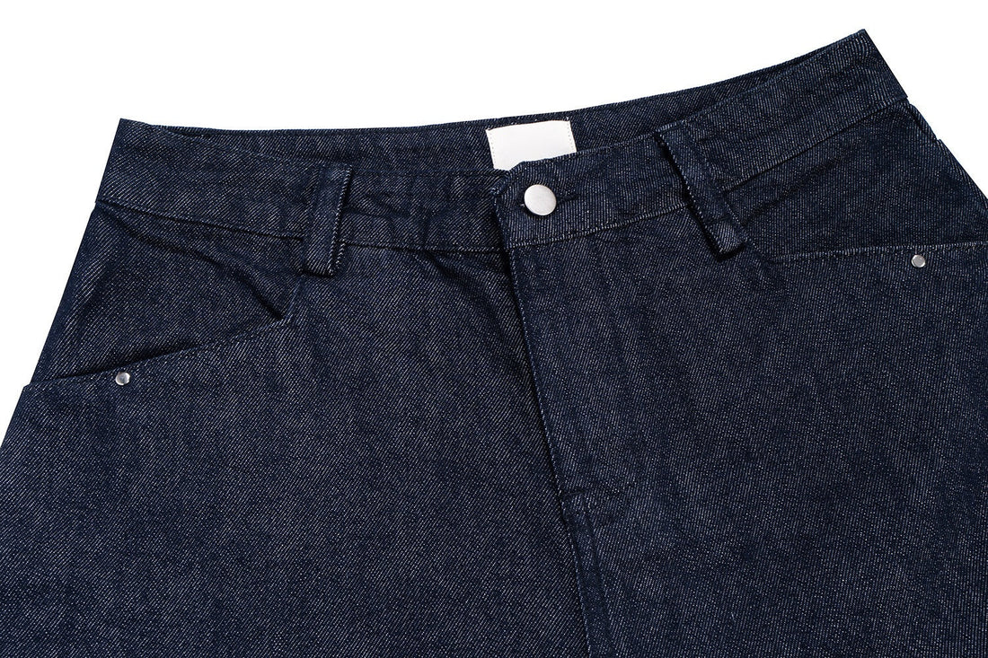 3-6-5.shop “Layered Utility Denim Shorts