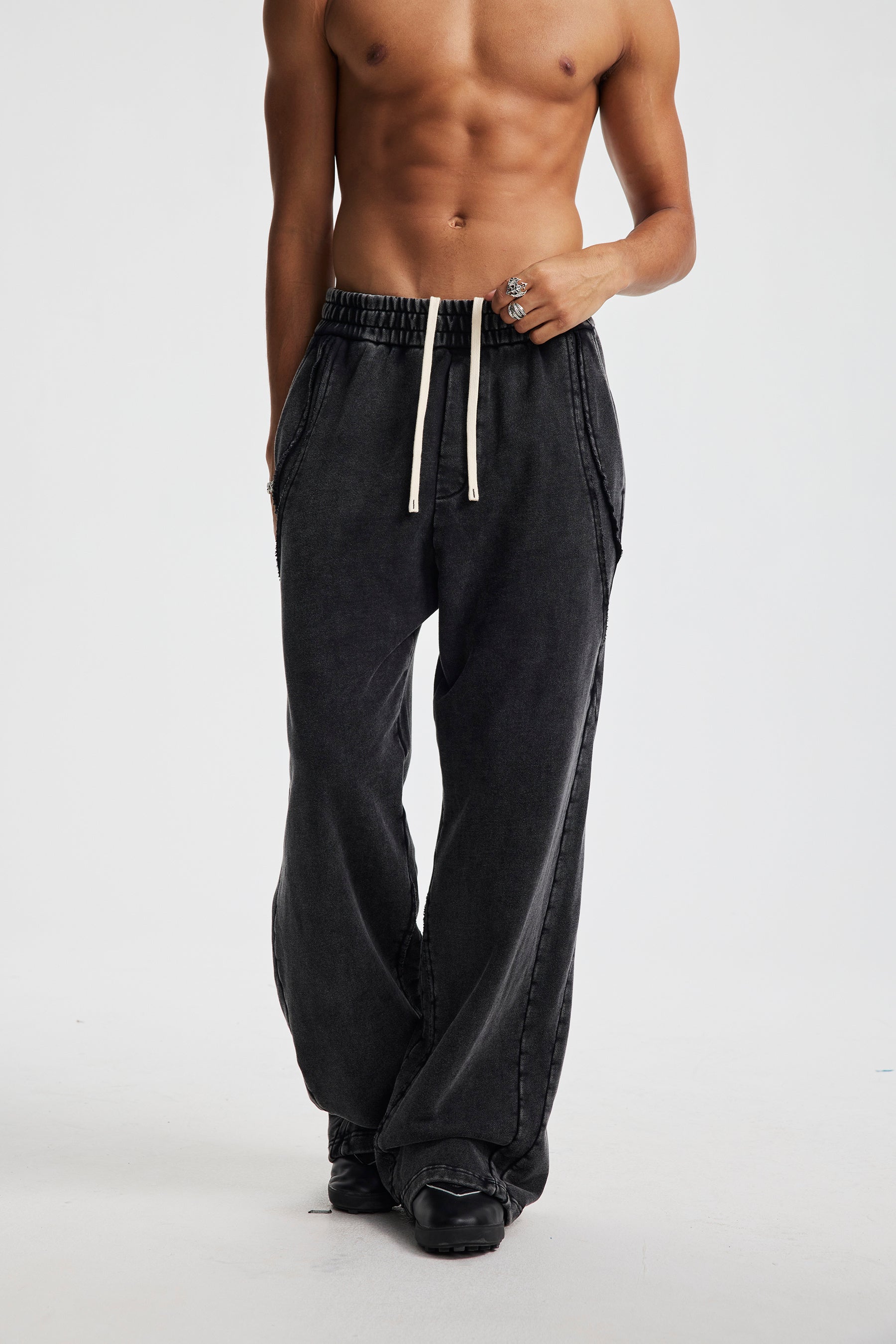 3-6-5.shop Washed Seamline Sweatpants