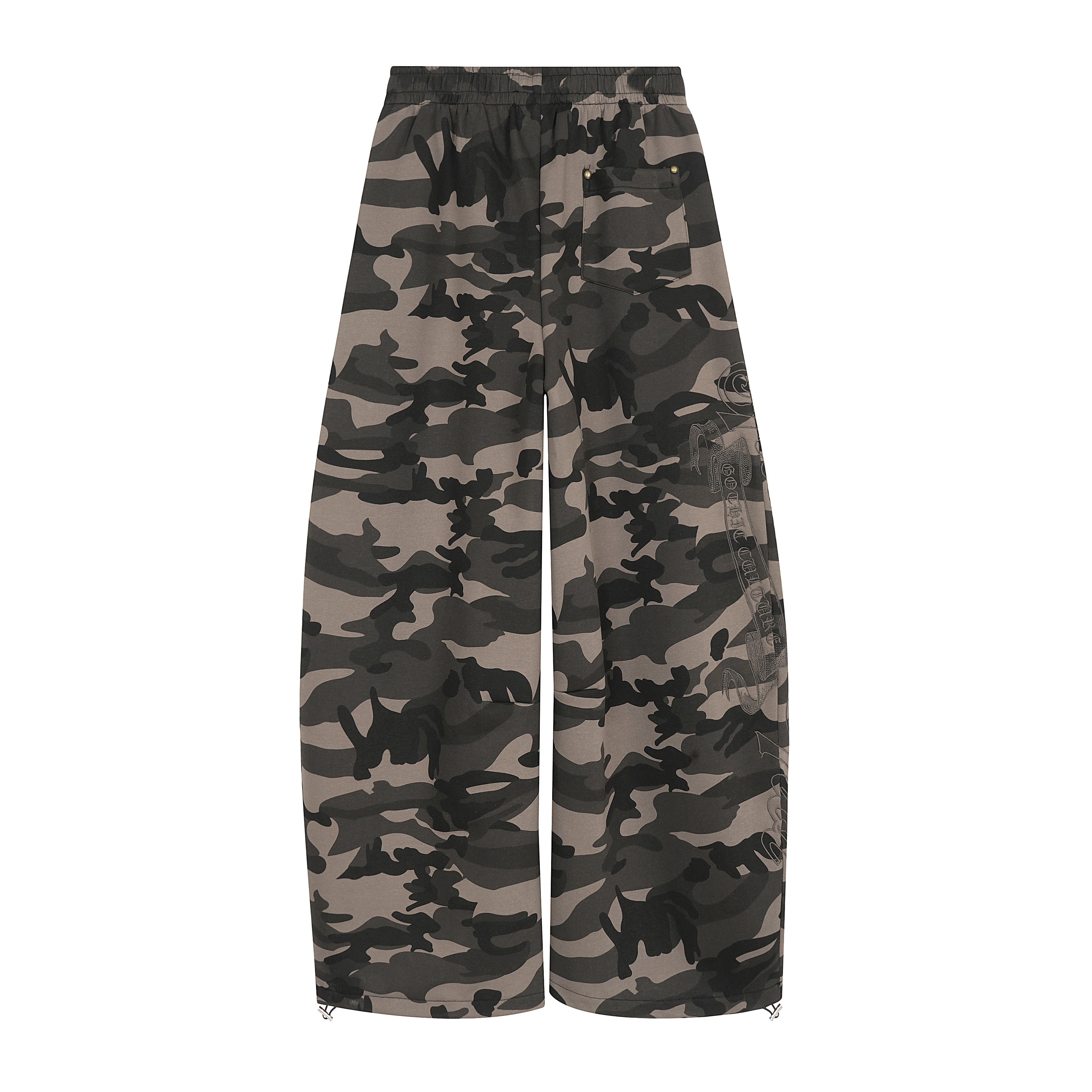3-6-5.shop Camo Wide-Leg Track Pants