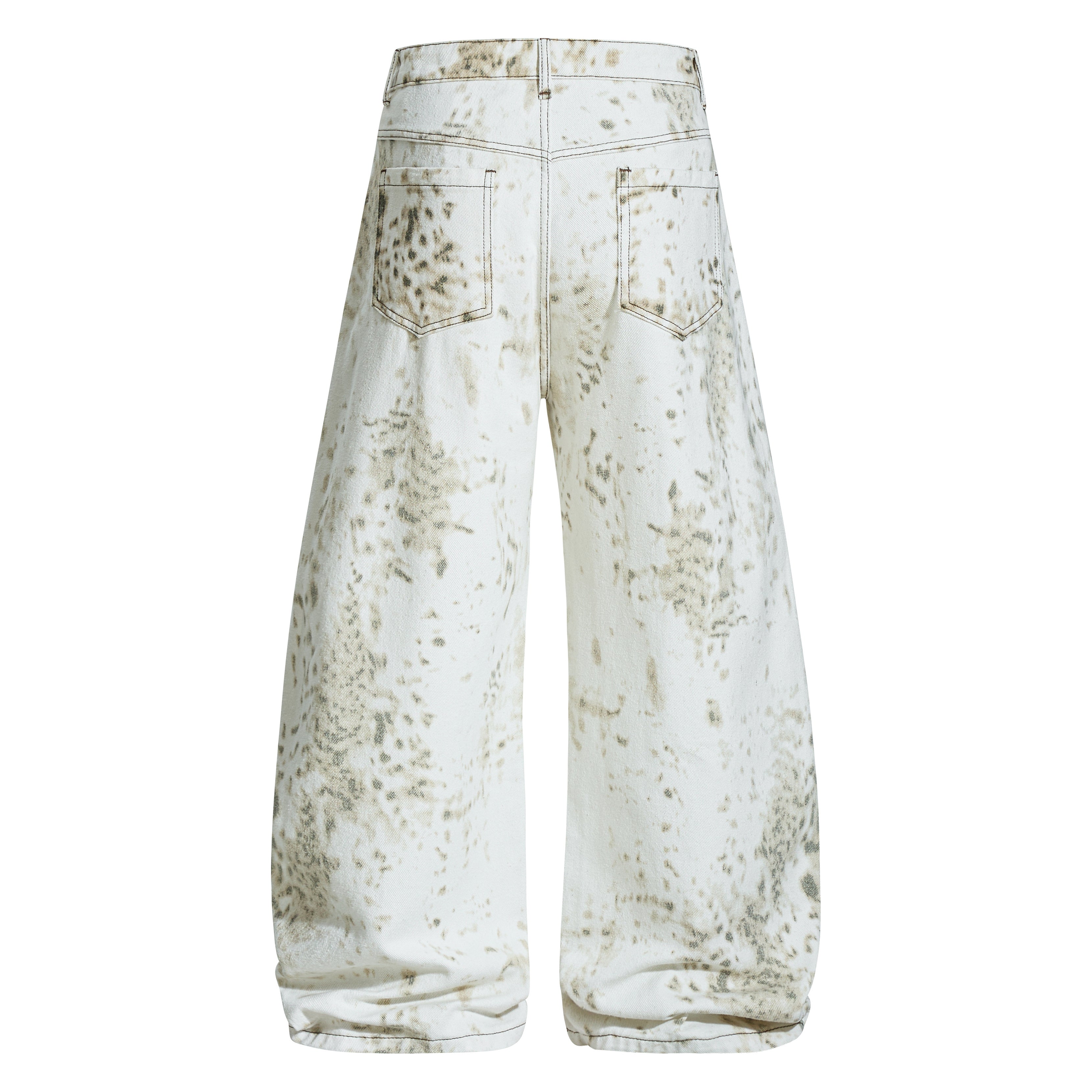3-6-5.shop Vintage Splatter Barrel Jeans