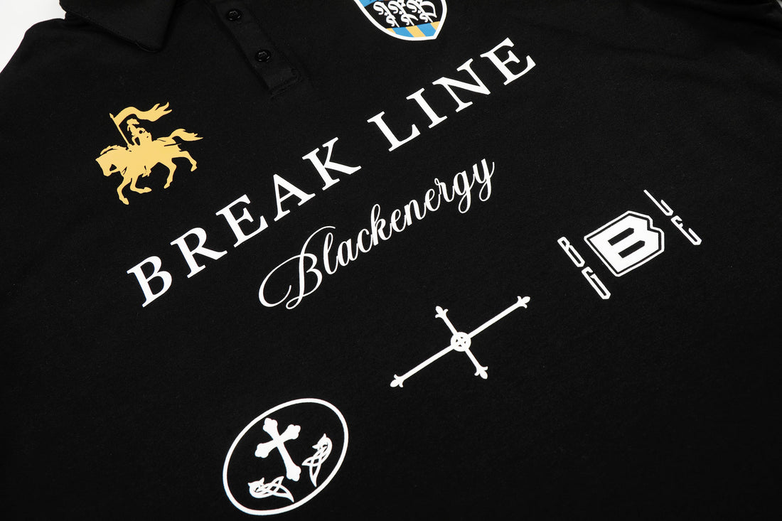 3-6-5.shop Break Line Graphic Polo
