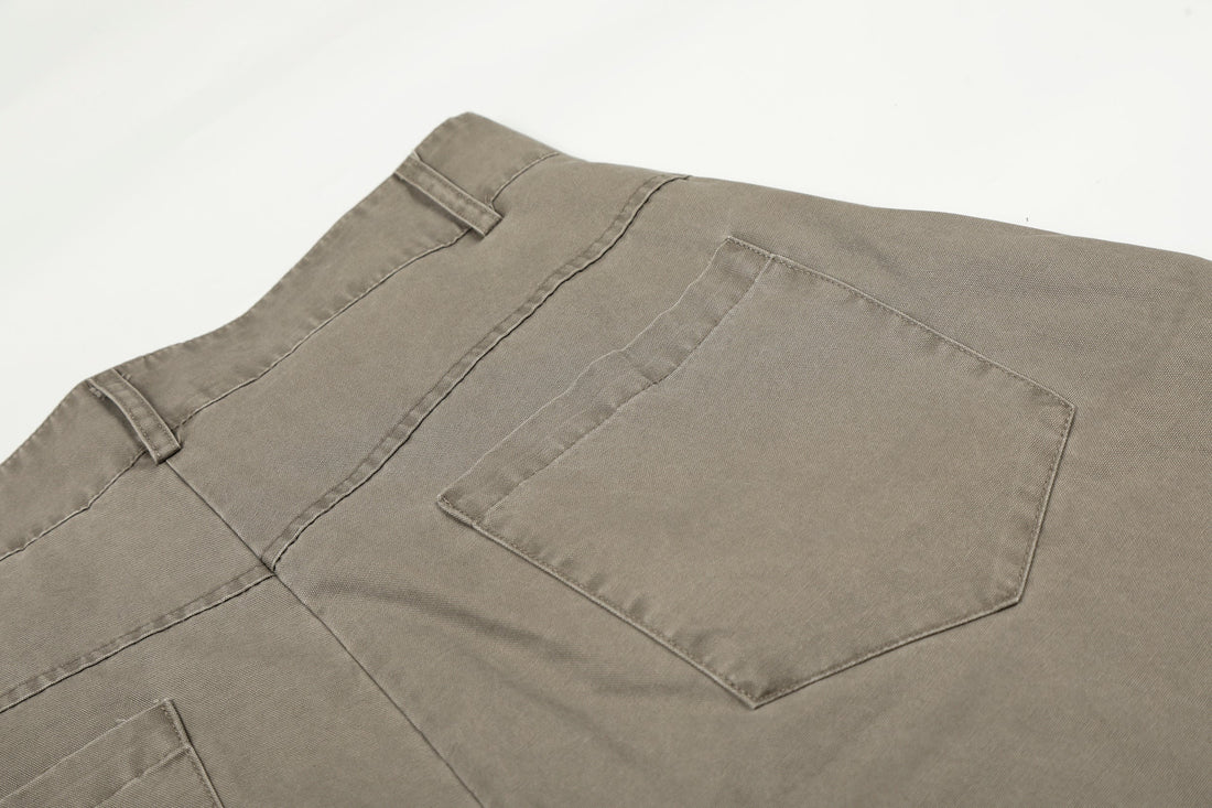 3-6-5.shop Stud Detail Wide-Leg Pants