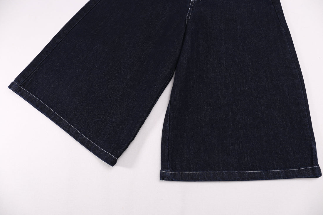 3-6-5.shop Patchwork Denim Shorts