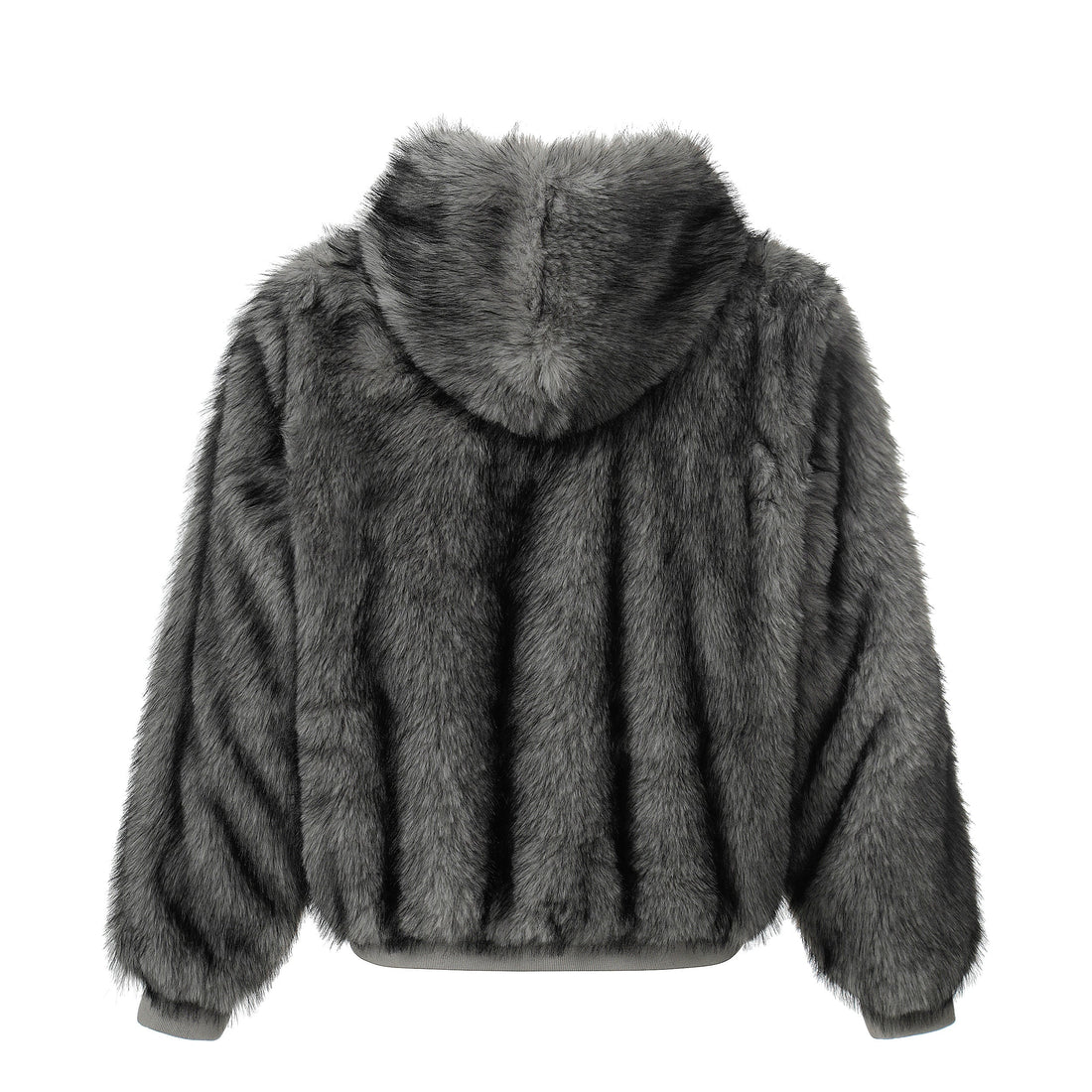 3-6-5.shop Reversible Faux Suede Fur Hooded Jacket
