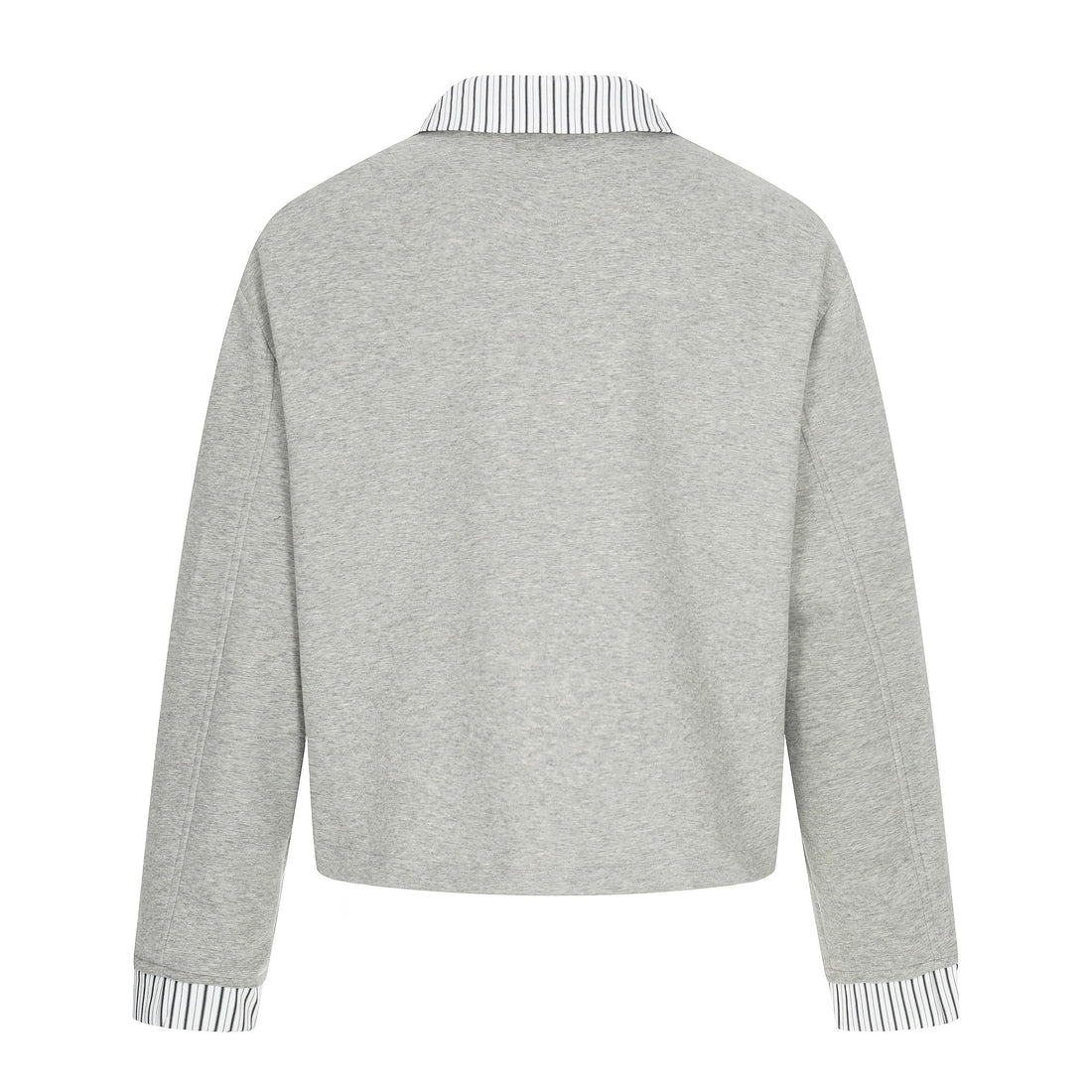 3-6-5.shop Double-Breasted Layered Stripe Jacket