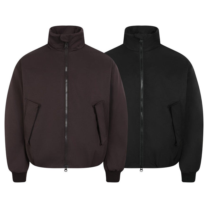 3-6-5.shop High-Neck Minimal Bomber Jacket