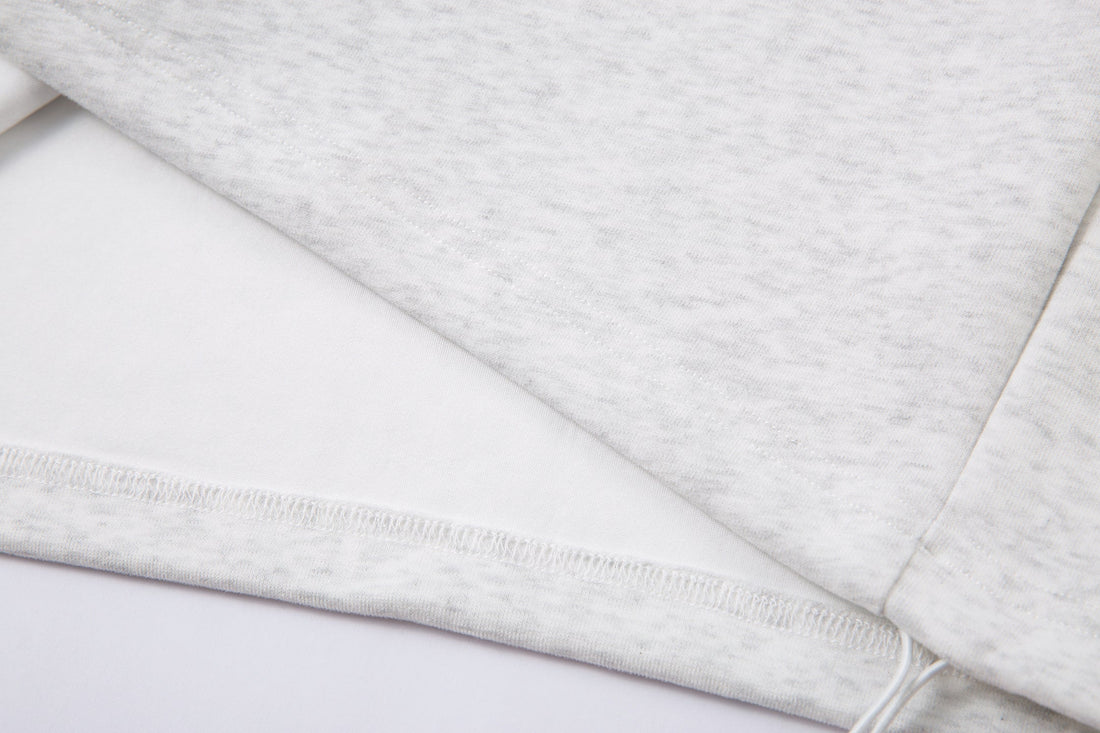 3-6-5.shop Color-Block Scarf Hooded Zip Jacket