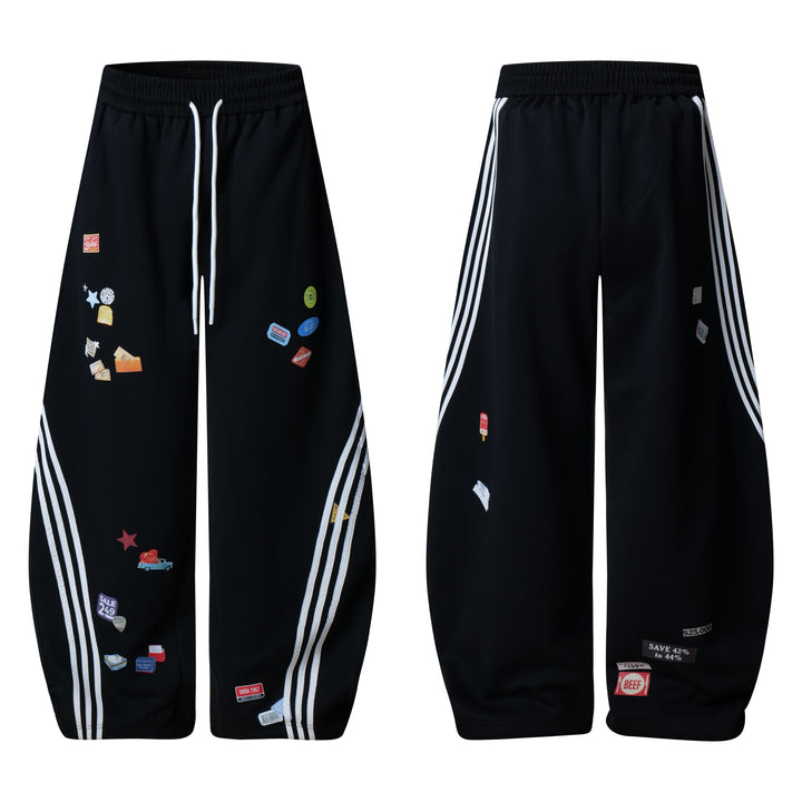 3-6-5.shop Patch Graphic Track Pants