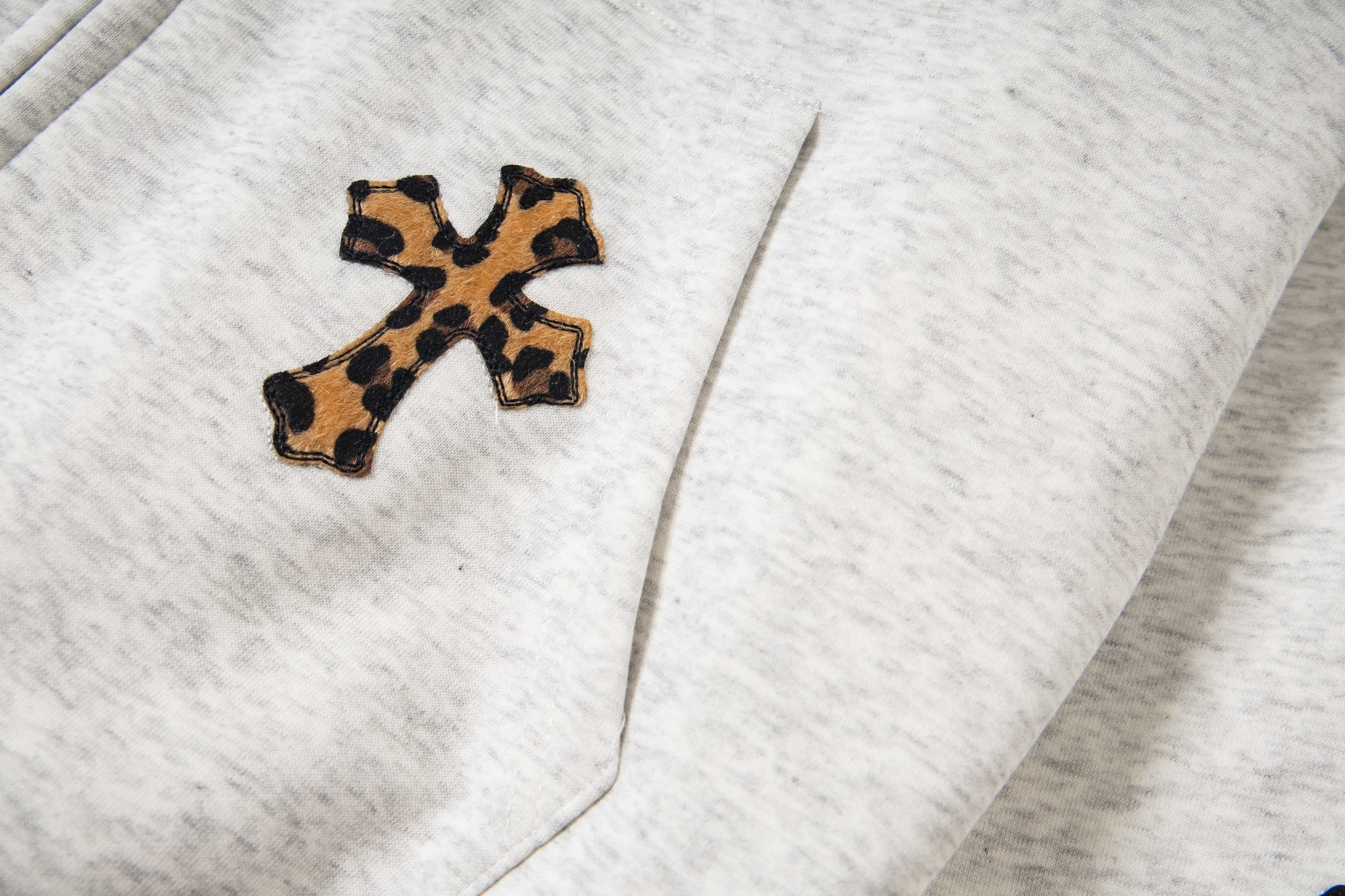 3-6-5.shop Cross Patch Full-Zip Hoodie