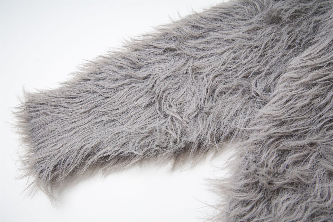 3-6-5.shop Long-Fur Graphic Sweater