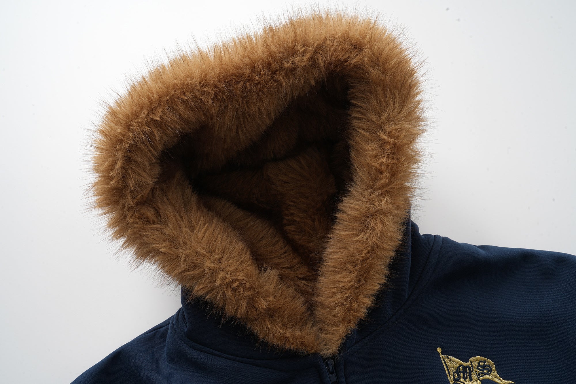 3-6-5.shop NYC Fur-Lined Zip Hoodie