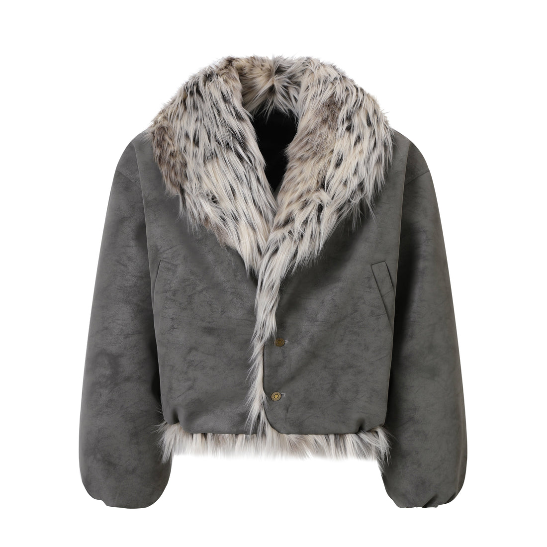 3-6-5.shop Faux-Fur Collar Winter Jacket