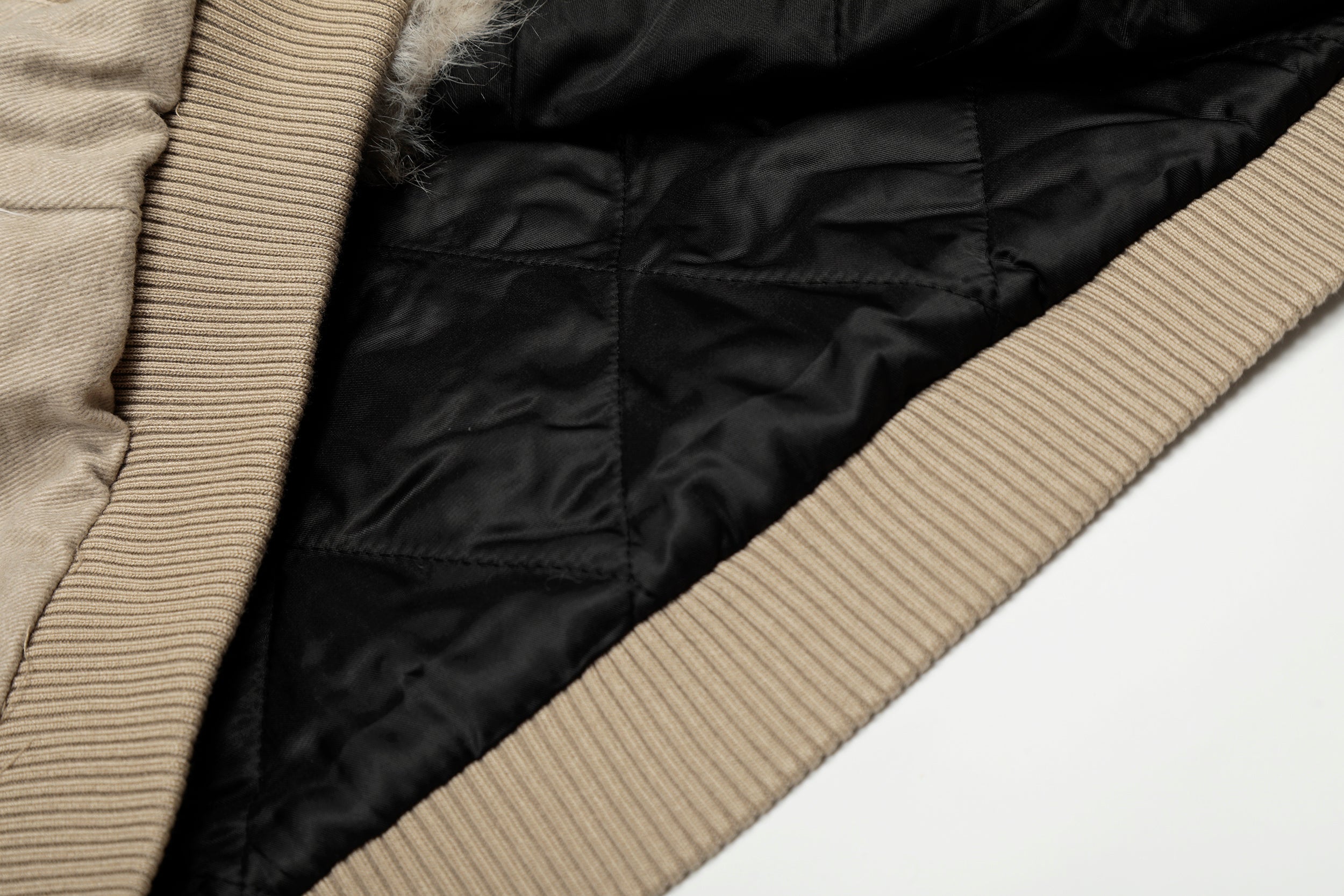 3-6-5.shop Washed Shearling-Lined Denim Hooded Jacket