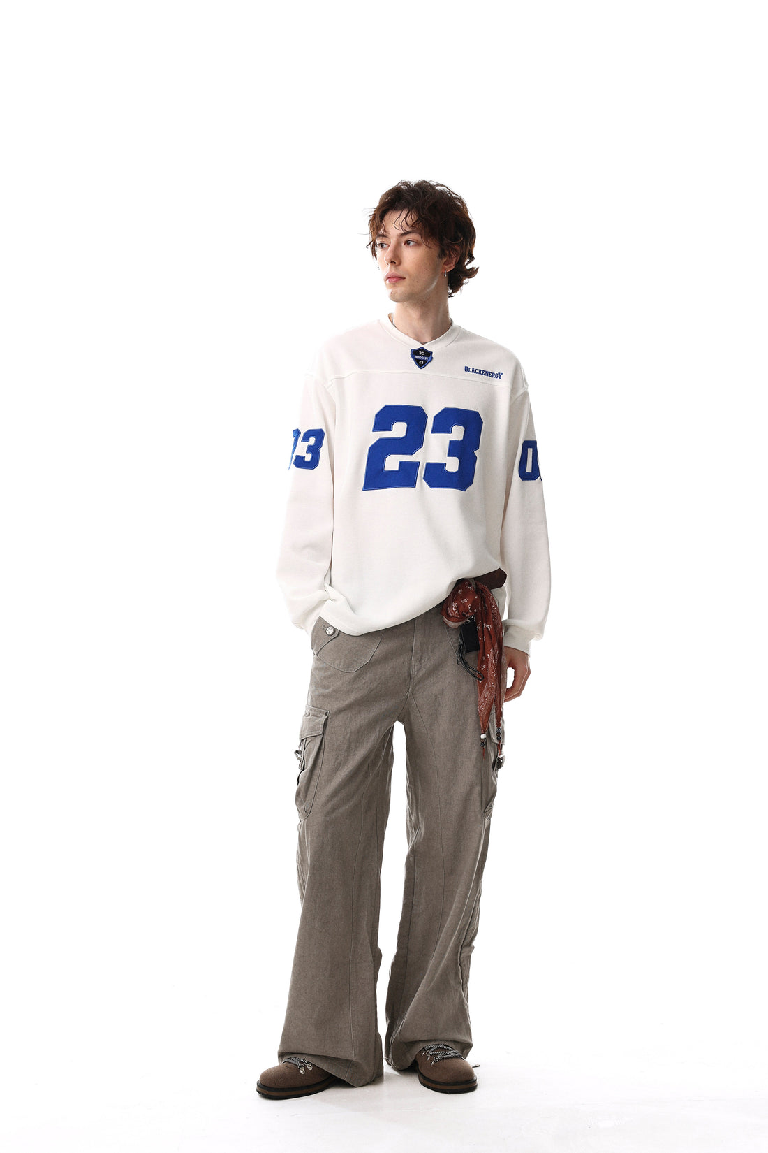 3-6-5.shop Varsity Graphic Long Sleeve Tee