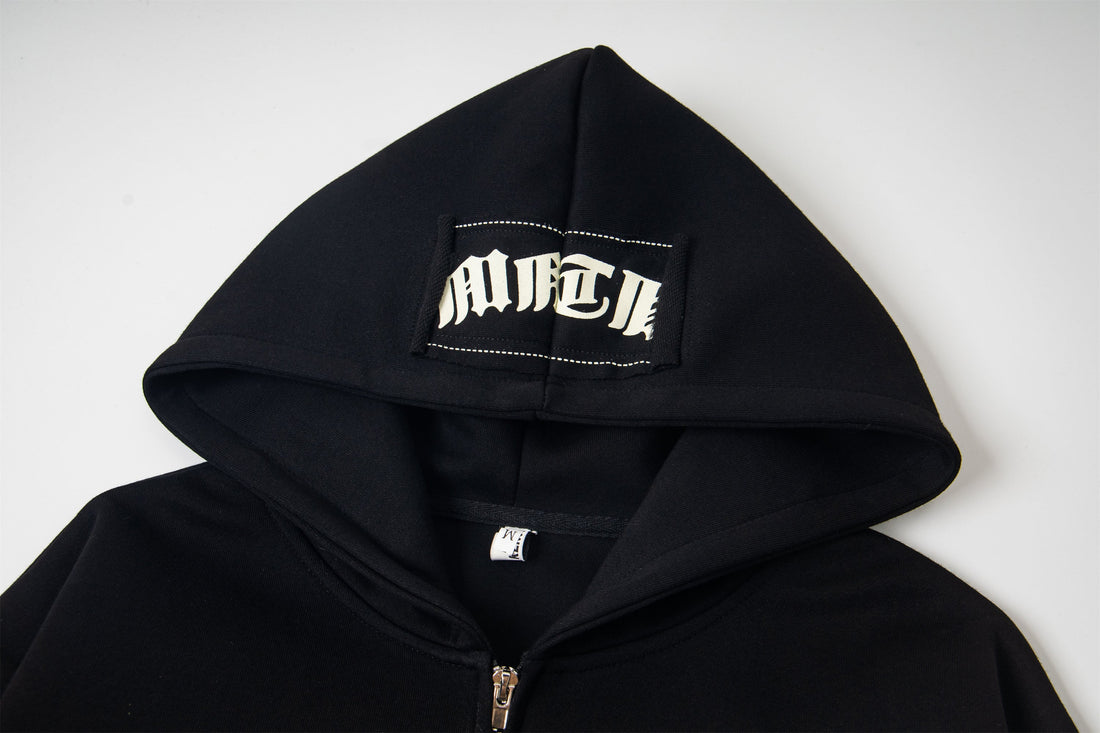 3-6-5.shop Graphic Zip Hoodie