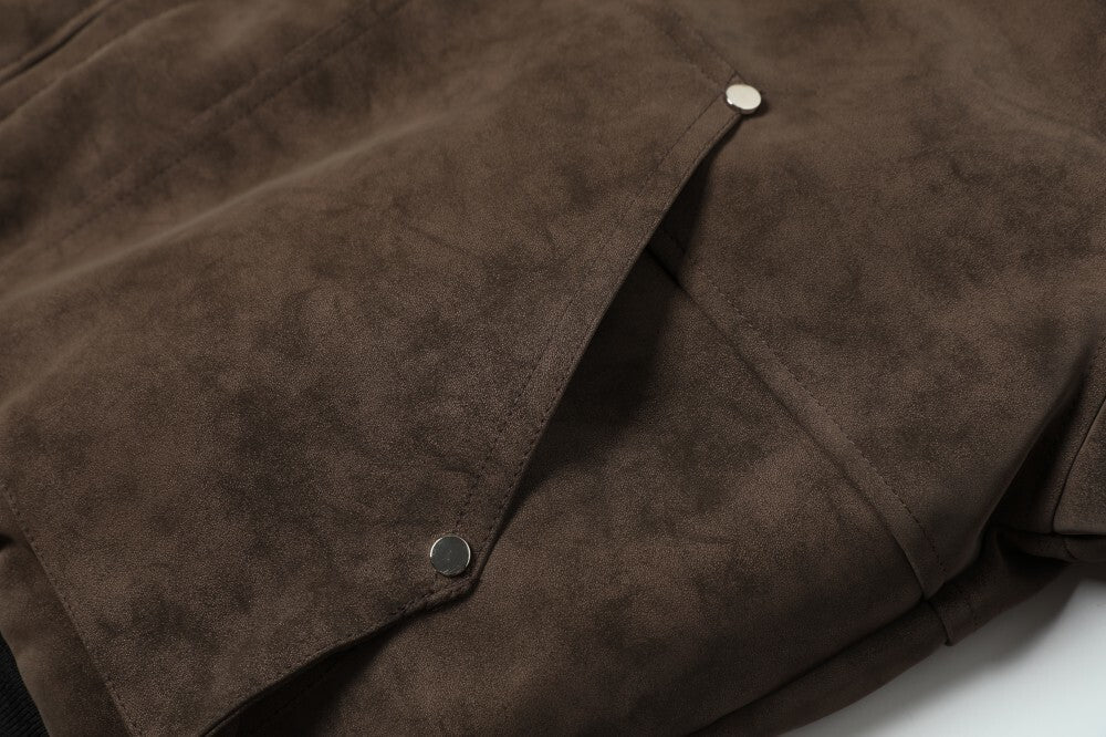 3-6-5.shop Vintage Suede Texture Jacket