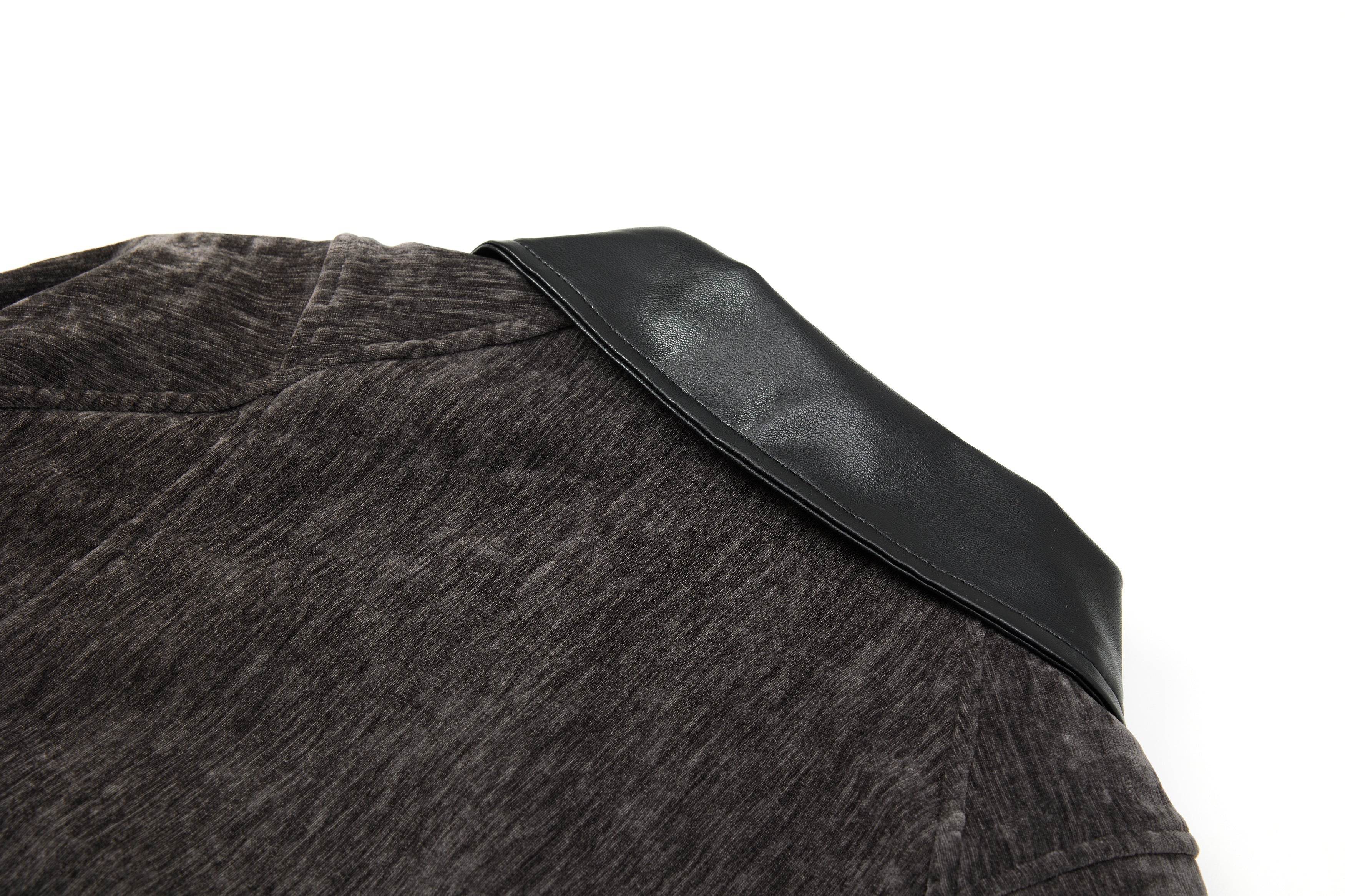 3-6-5.shop Chenille Panel Bomber Jacket