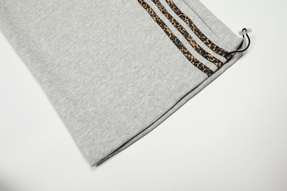 3-6-5.shop Leopard Stripe Loose Sweatpants