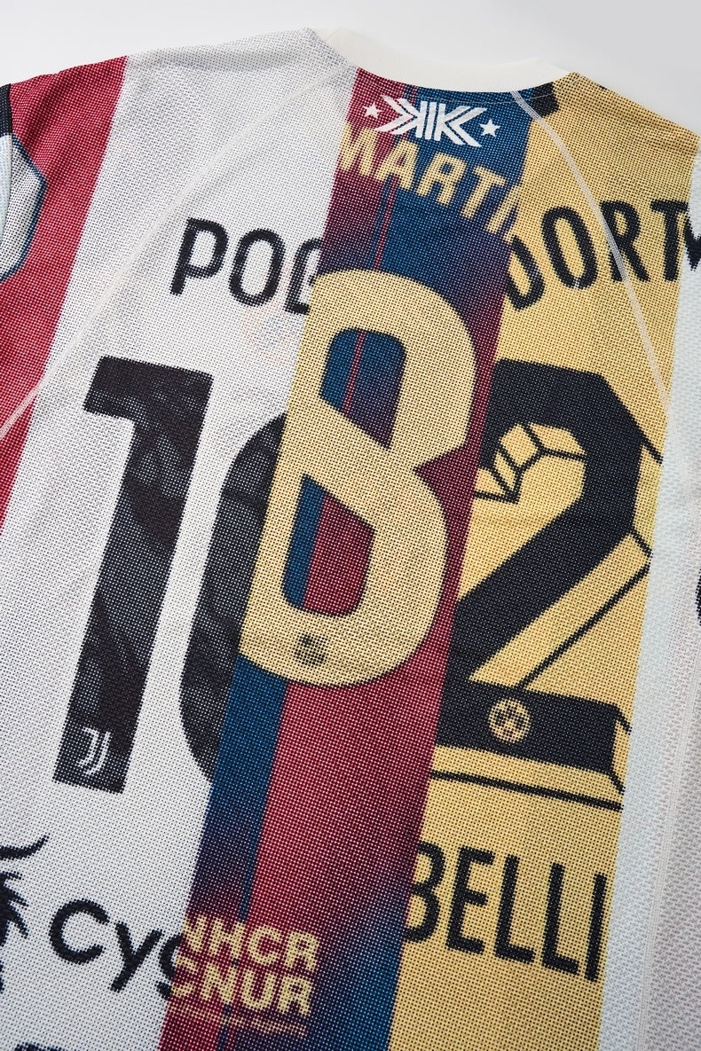 3-6-5.shop Vintage Football Patchwork Jersey