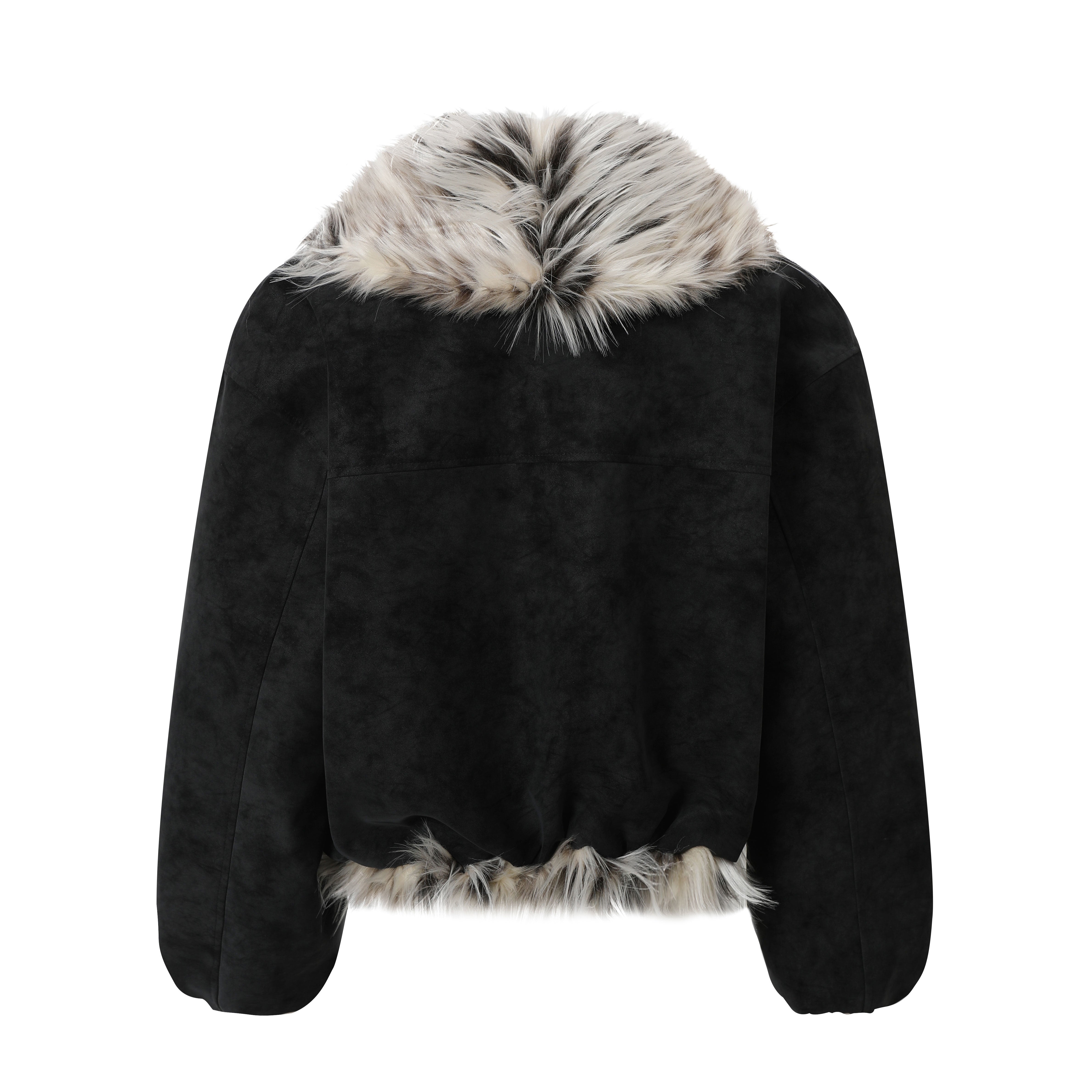 3-6-5.shop Faux-Fur Collar Winter Jacket