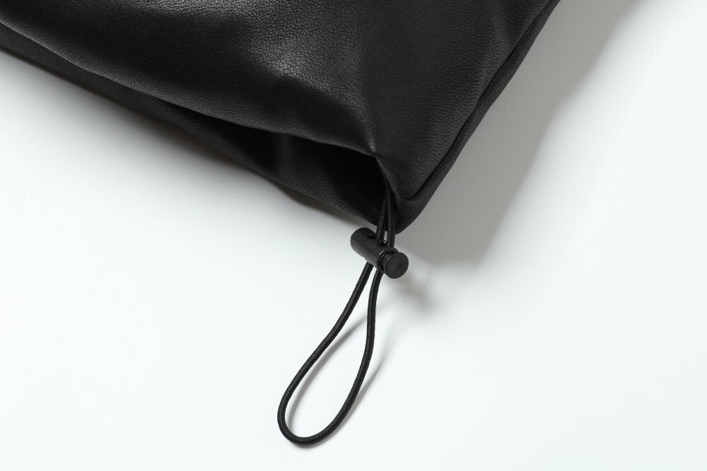 Omirad PU Gloss Bat-Ear Puffer Jacket