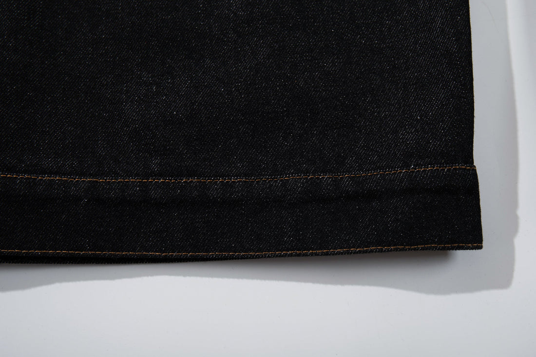3-6-5.shop Curved Seam Denim Jacket