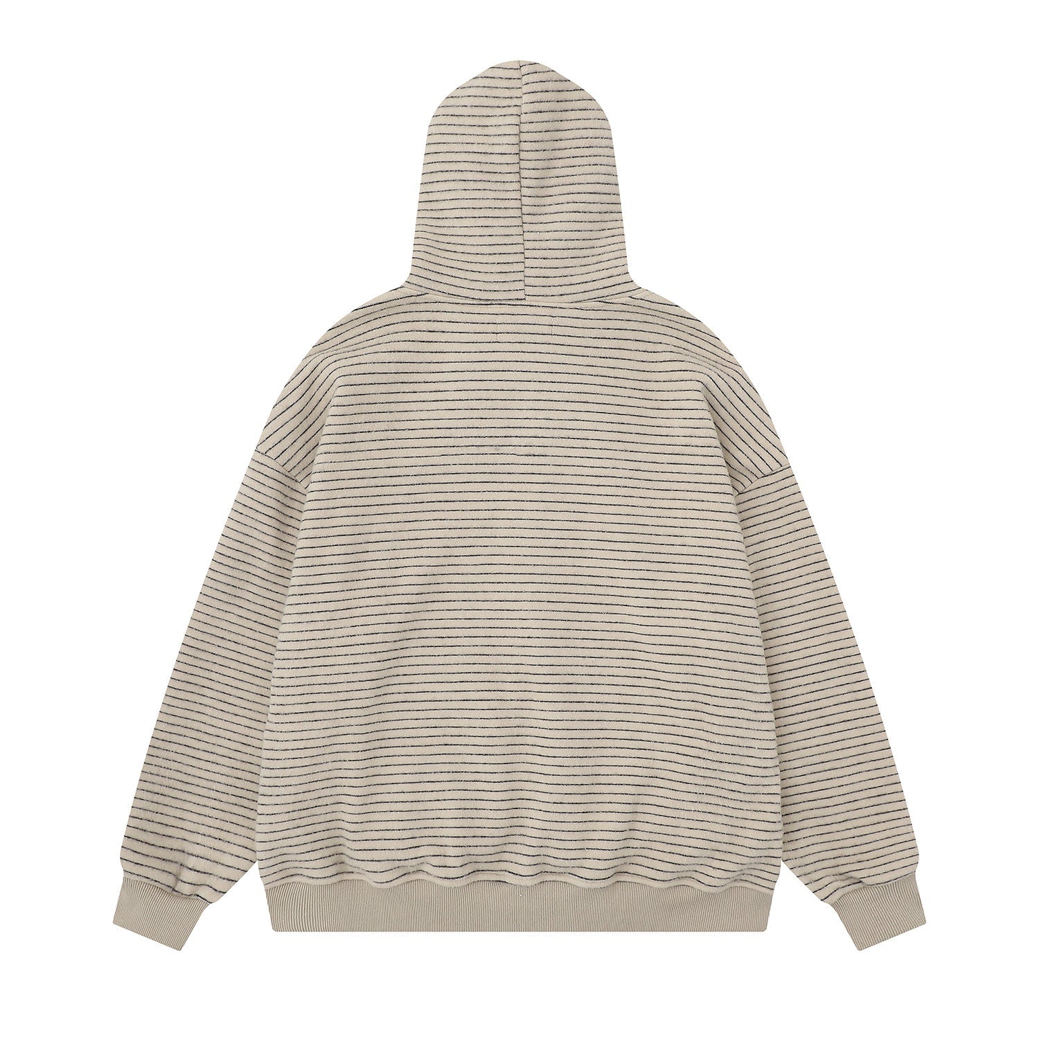 3-6-5.shop Striped Knit Zip Hoodie