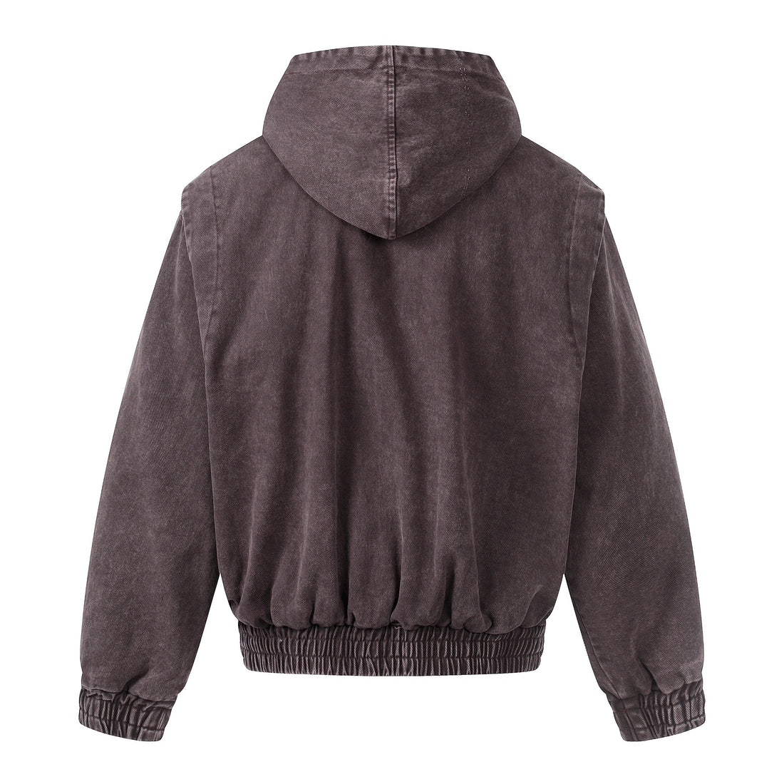 3-6-5.shop Buckle Detail Washed Hooded Jacket