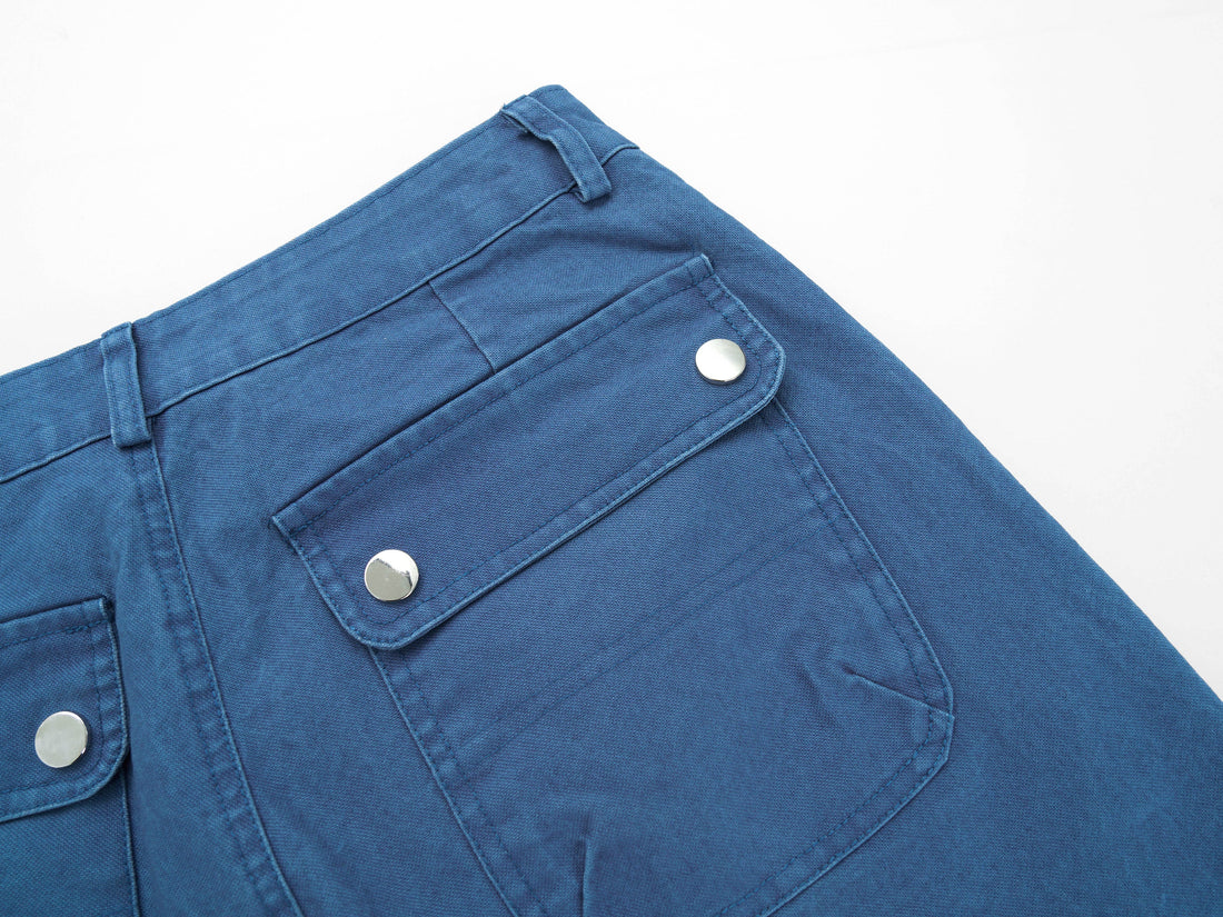 3-6-5.shop Utility Panel Wide-Leg Pants