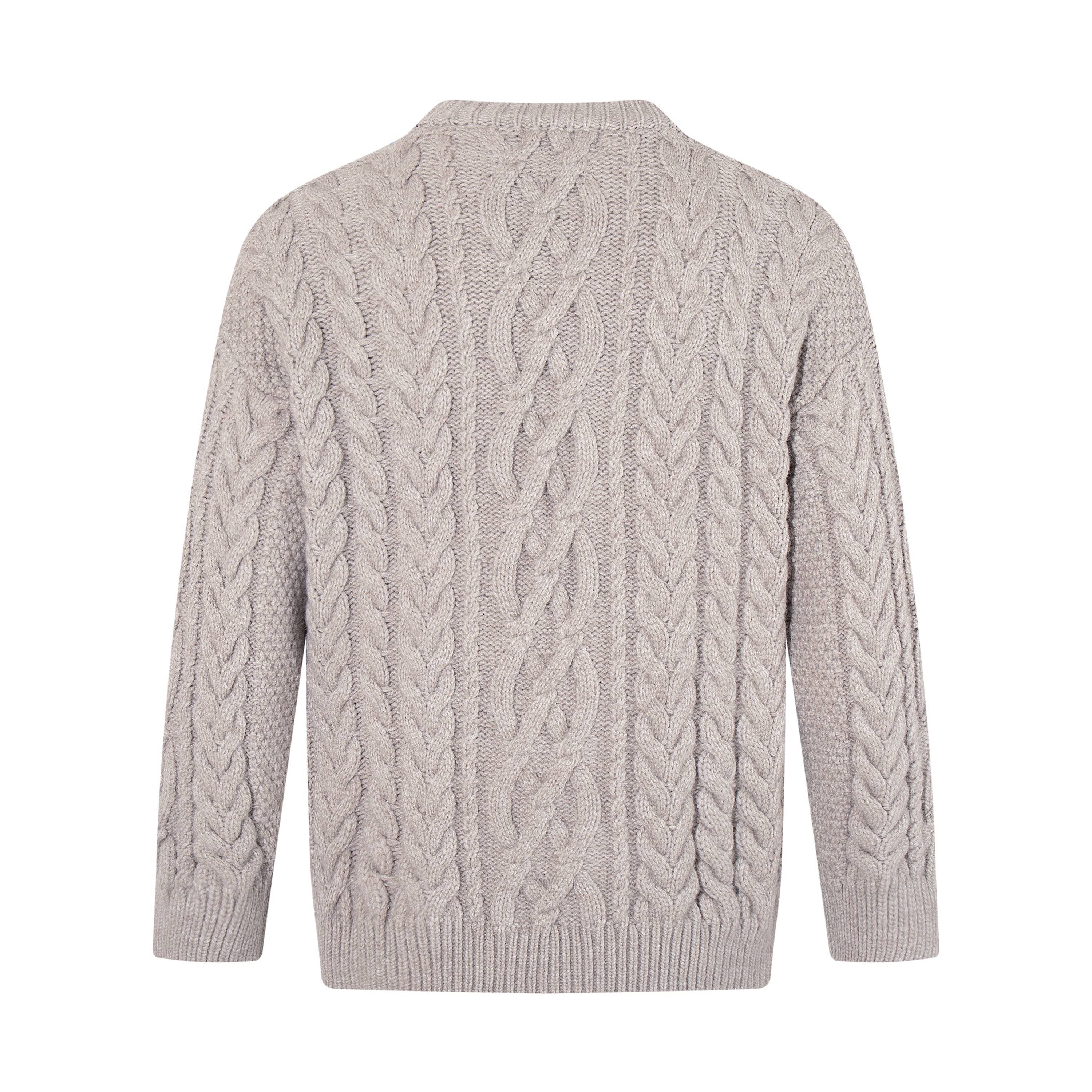 3-6-5.shop Argyle Cable Knit Sweater