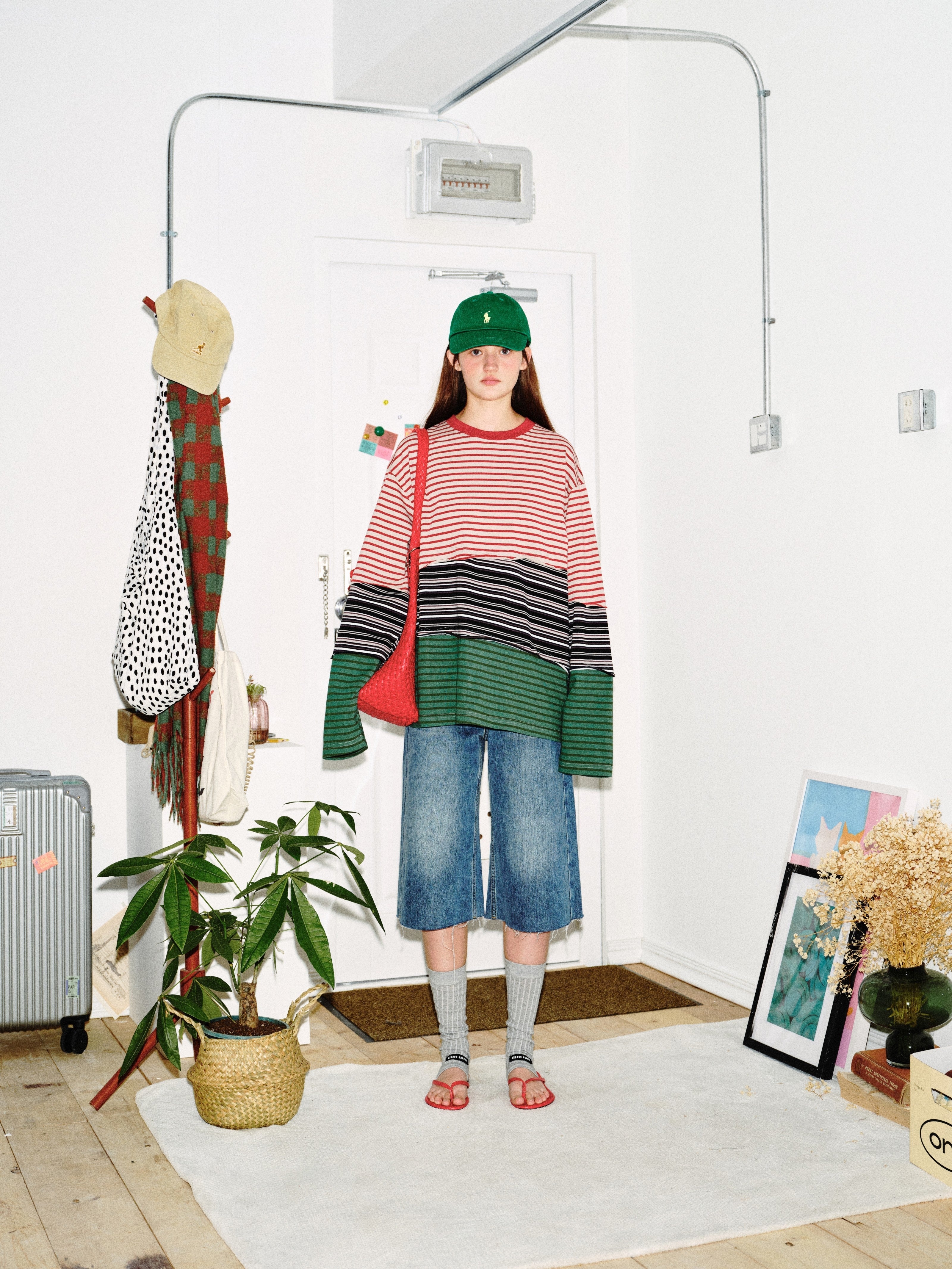 3-6-5.shop Striped Long Sleeve Tee