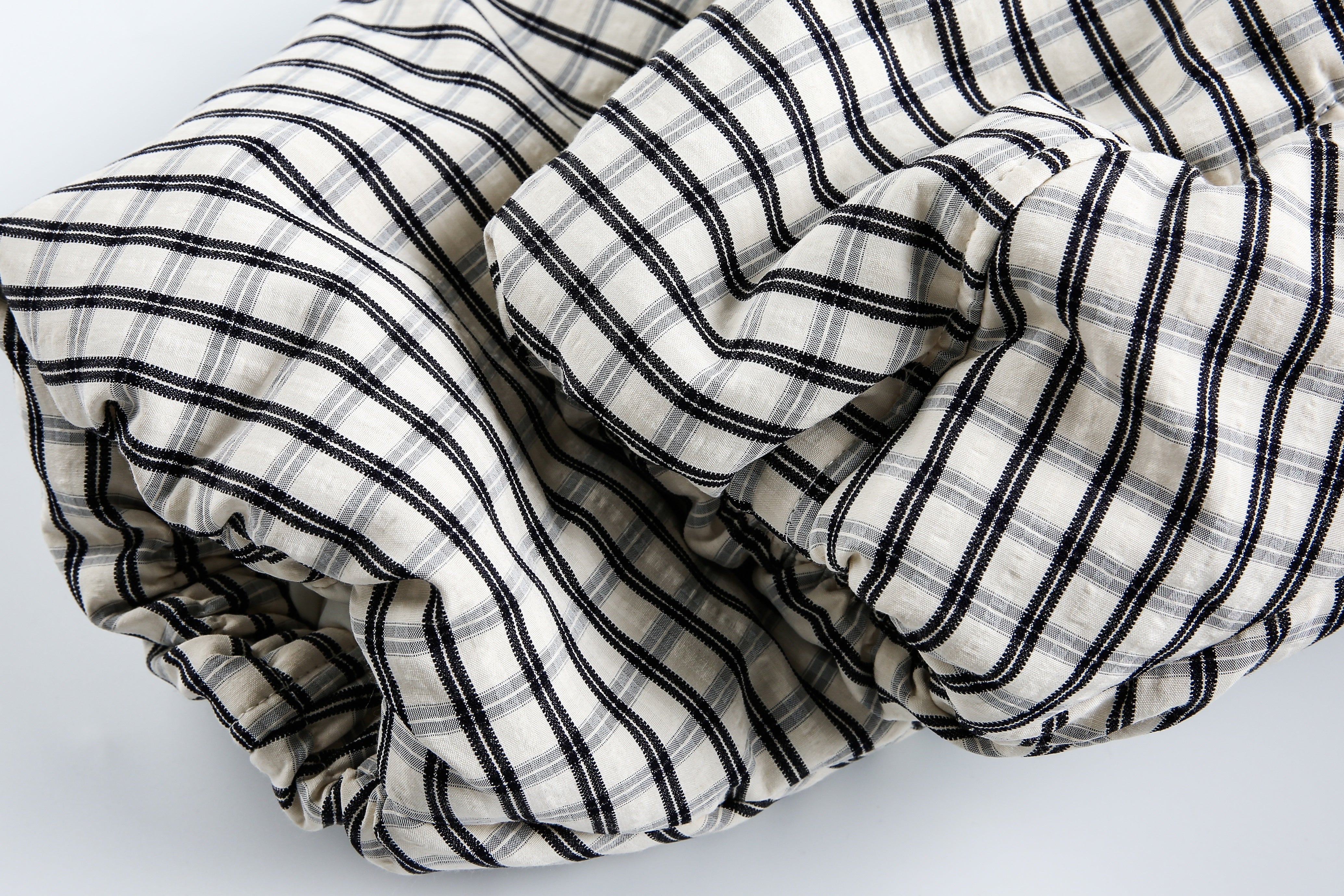 3-6-5.shop Checkered Faux-Fur Lined Jacket