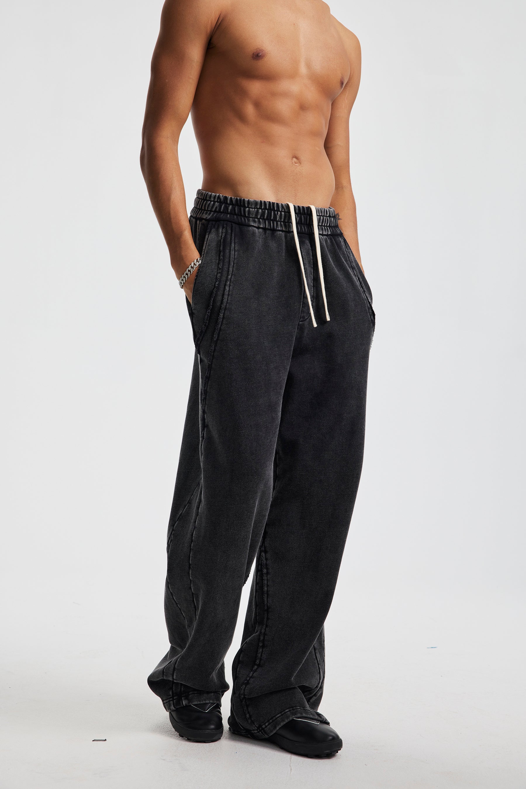 3-6-5.shop Washed Seamline Sweatpants