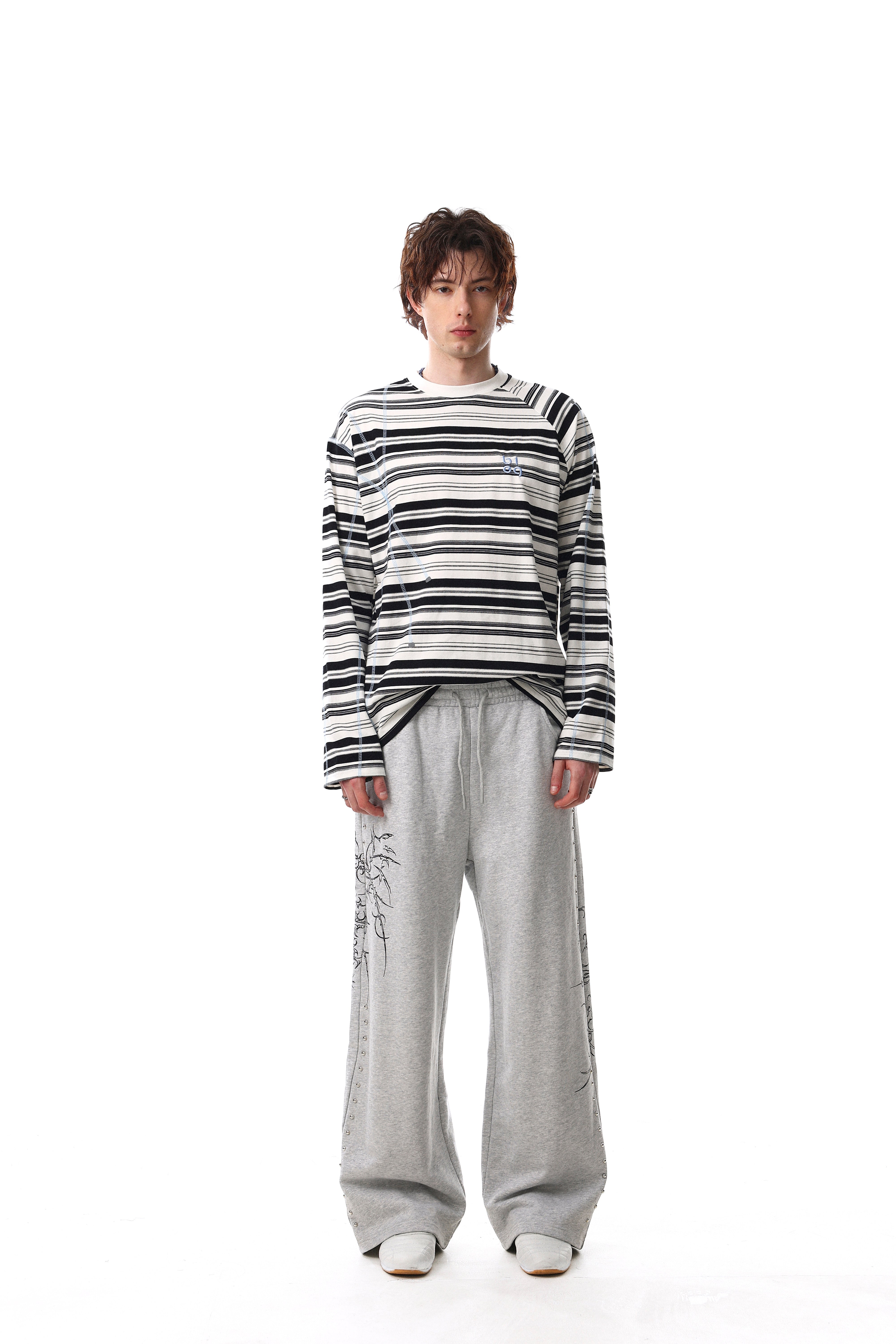 3-6-5.shop Striped Long Sleeve Tee