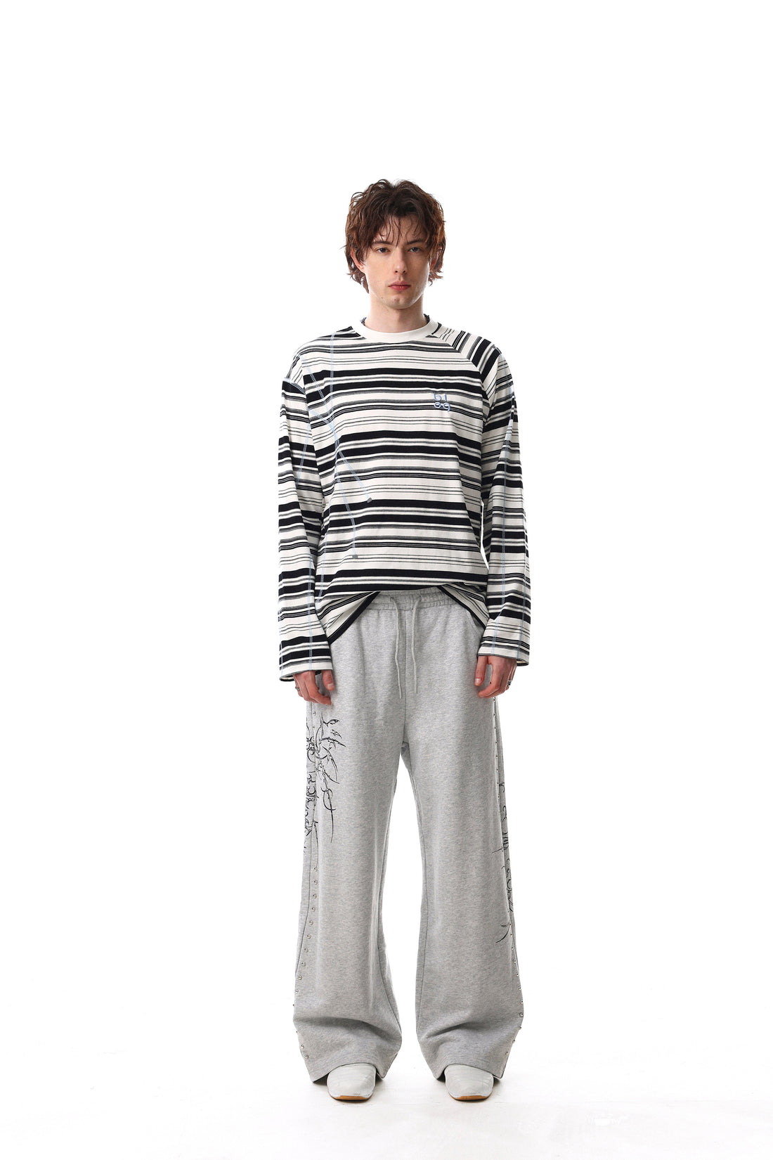 3-6-5.shop Striped Long Sleeve Tee